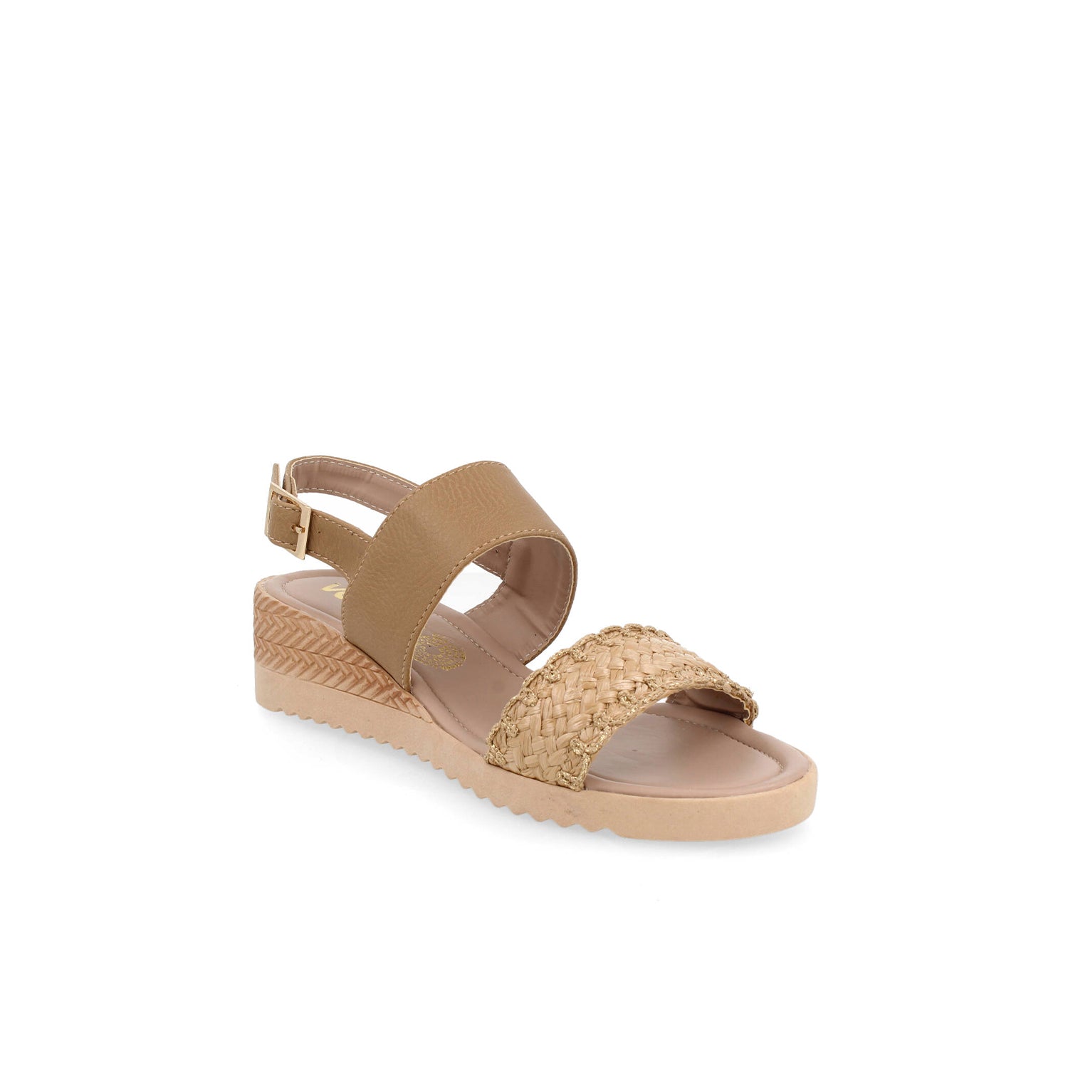 Sandalia Casual Vazza color Latte para Mujer