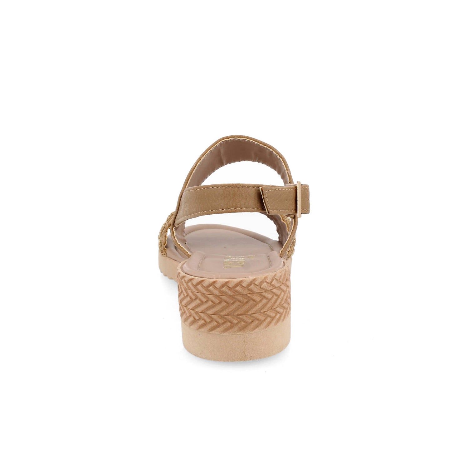 Sandalia Casual Vazza color Latte para Mujer