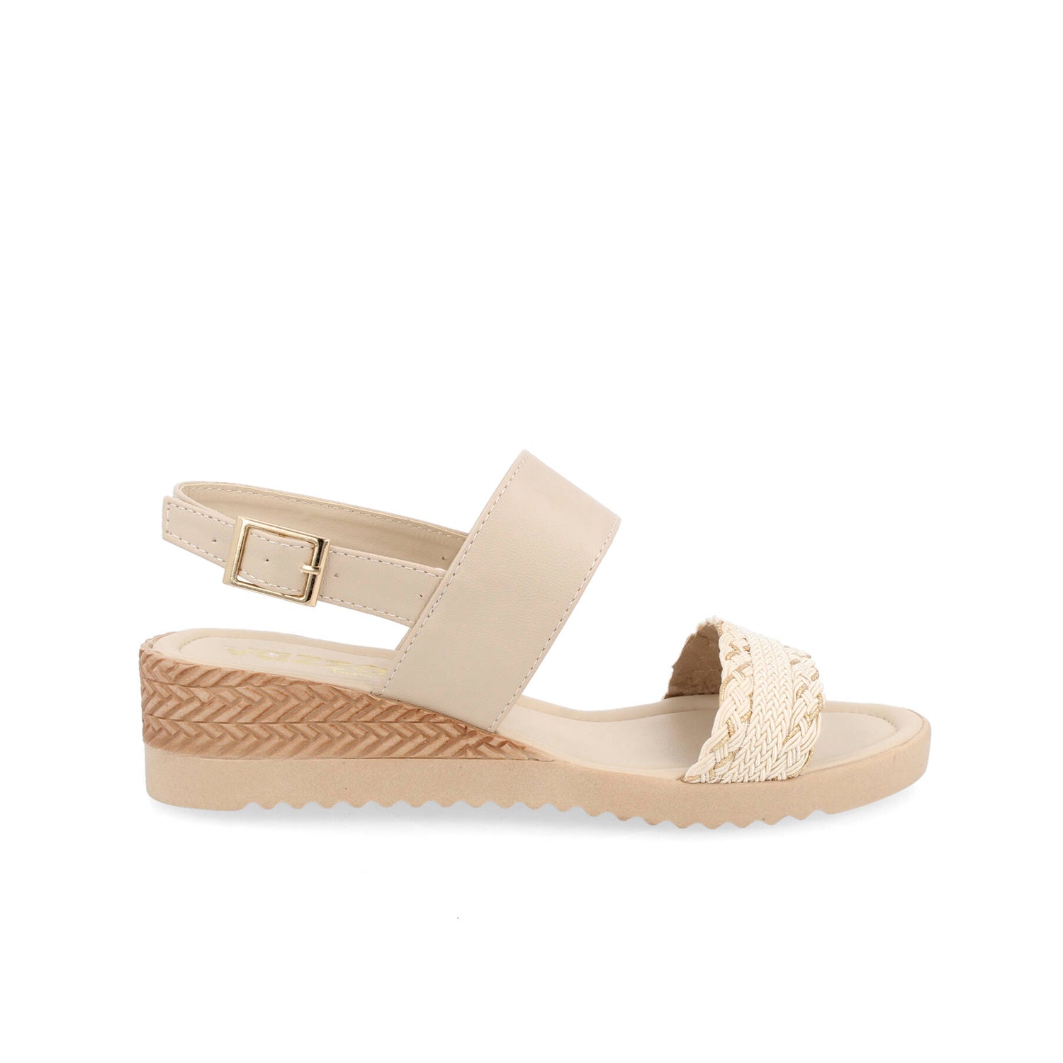 Sandalia Casual Vazza color Capuchino para Mujer