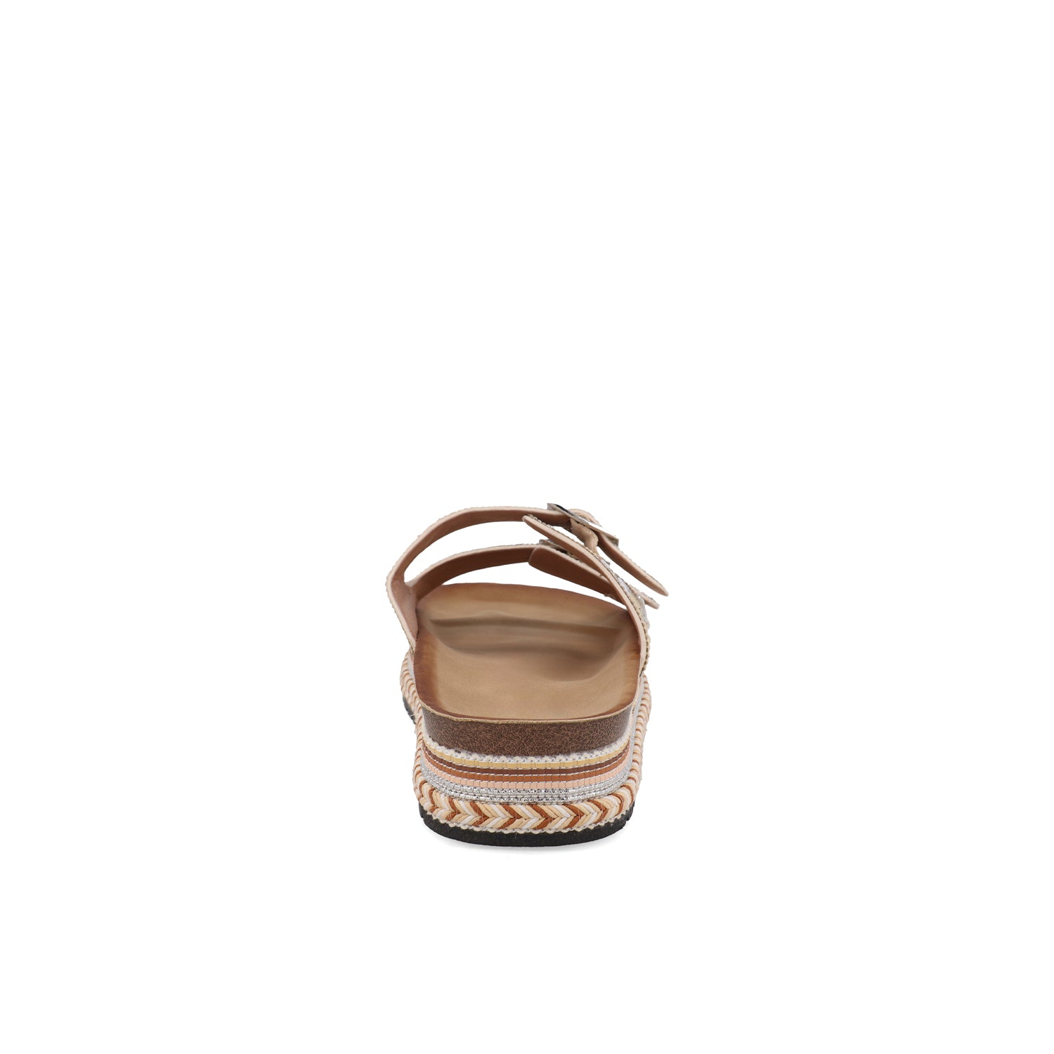 Sandalia Casual Vazza color Oro para Mujer con brillos