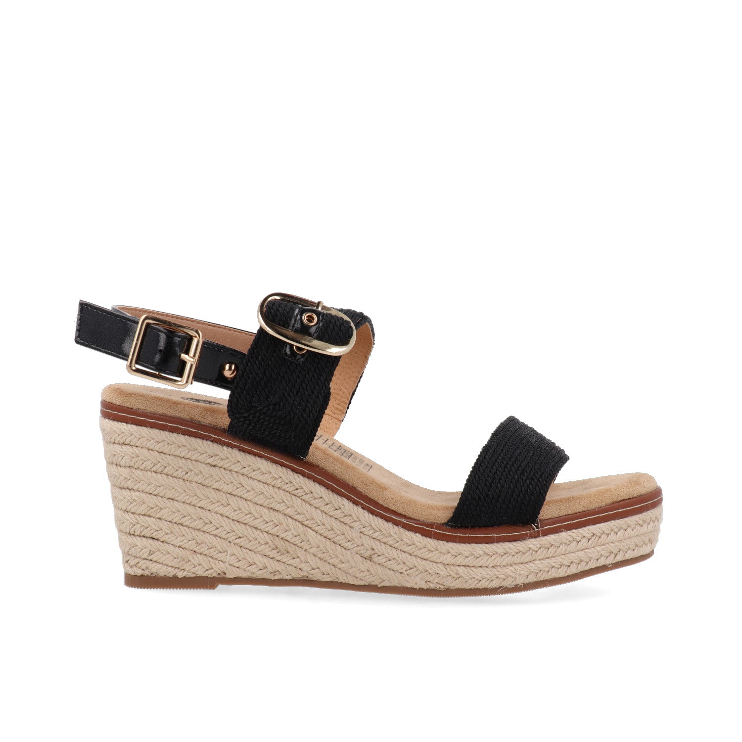 Sandalia Casual con plataforma Vazza color Negro para Mujer