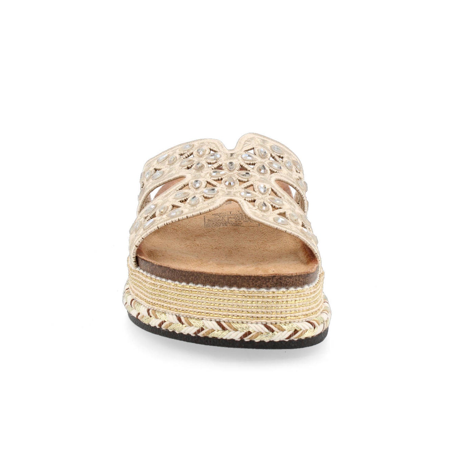 Sandalia Casual Vazza color Beige para Mujer