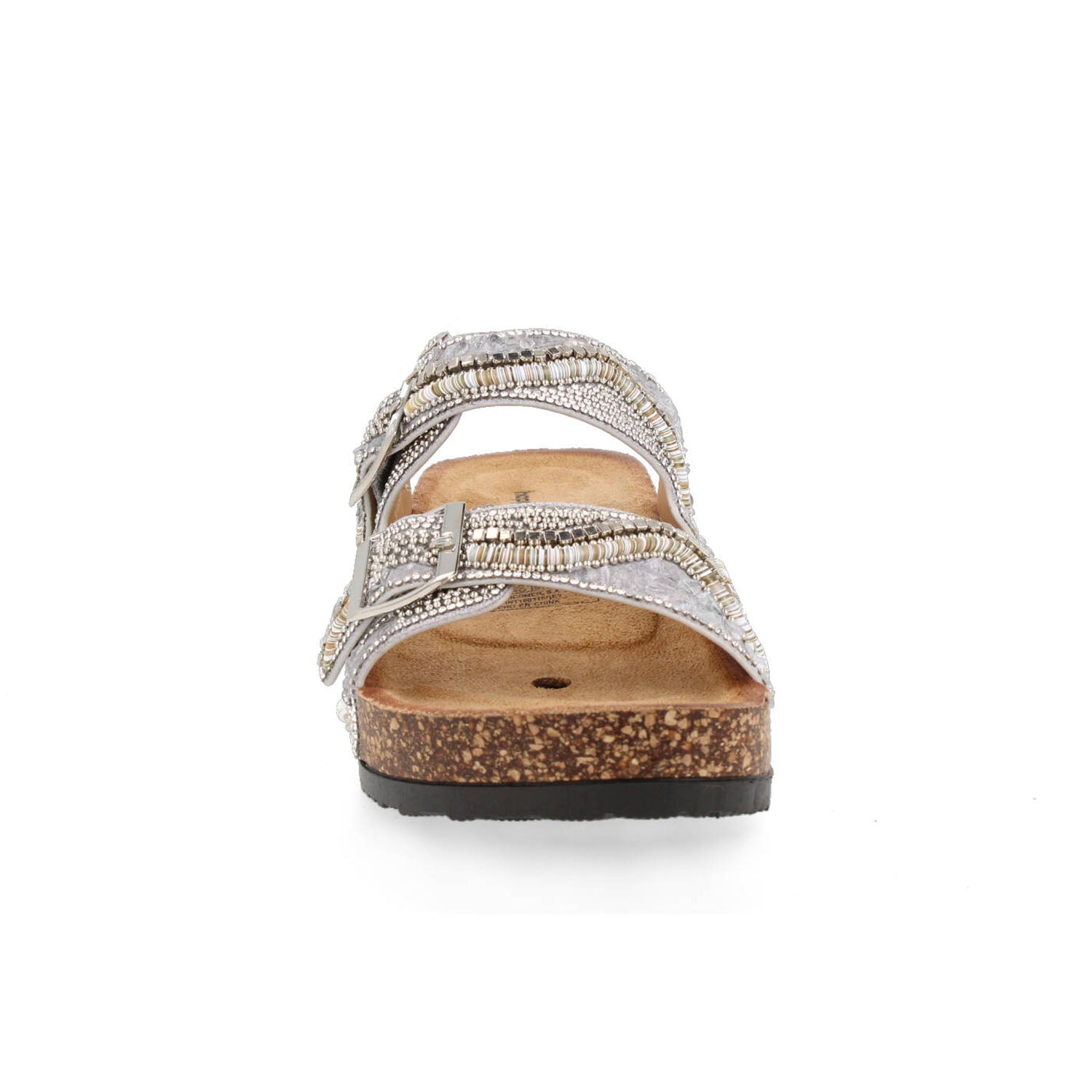 Sandalia Casual Vazza color Plata para Mujer