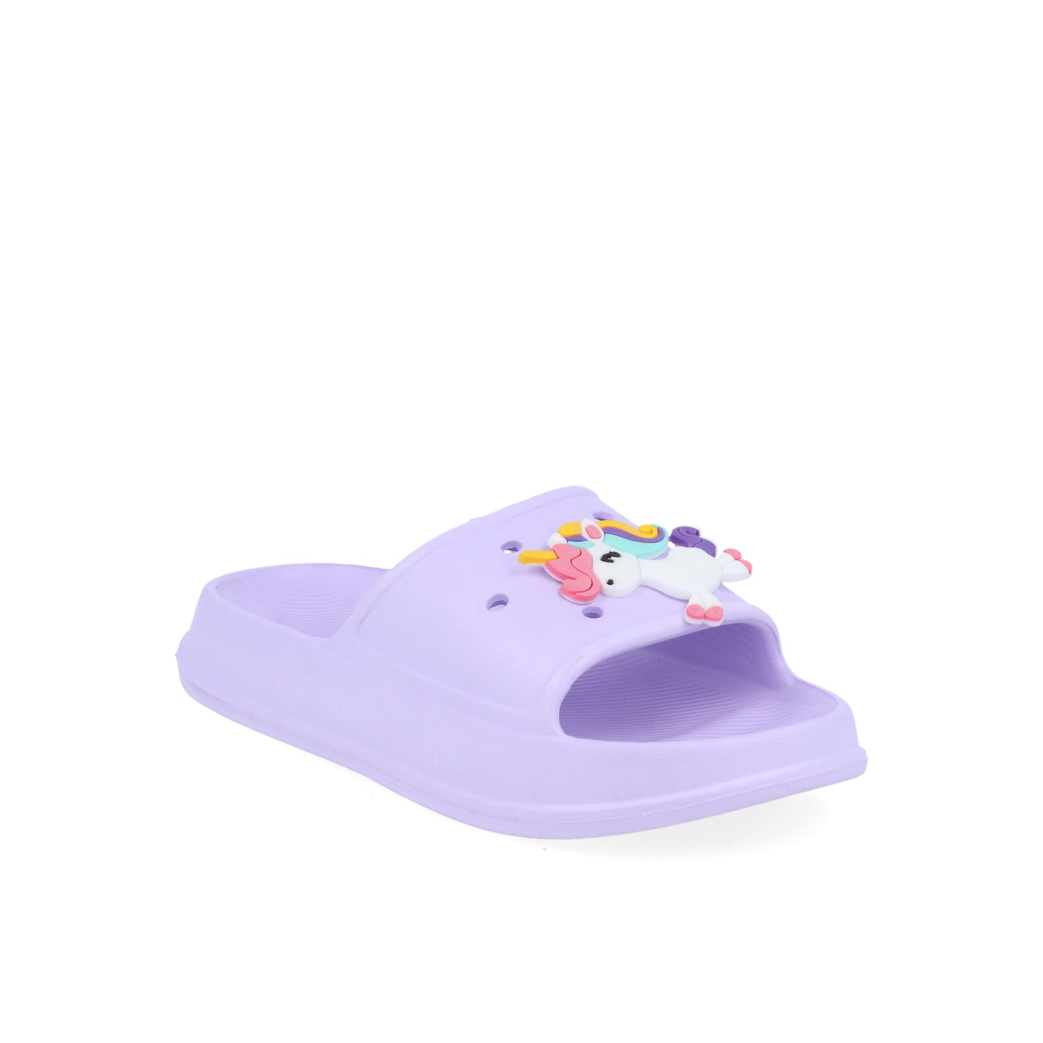 Sandalia Playa Vazza color Lila para Junior Niña con pin de Unicornio