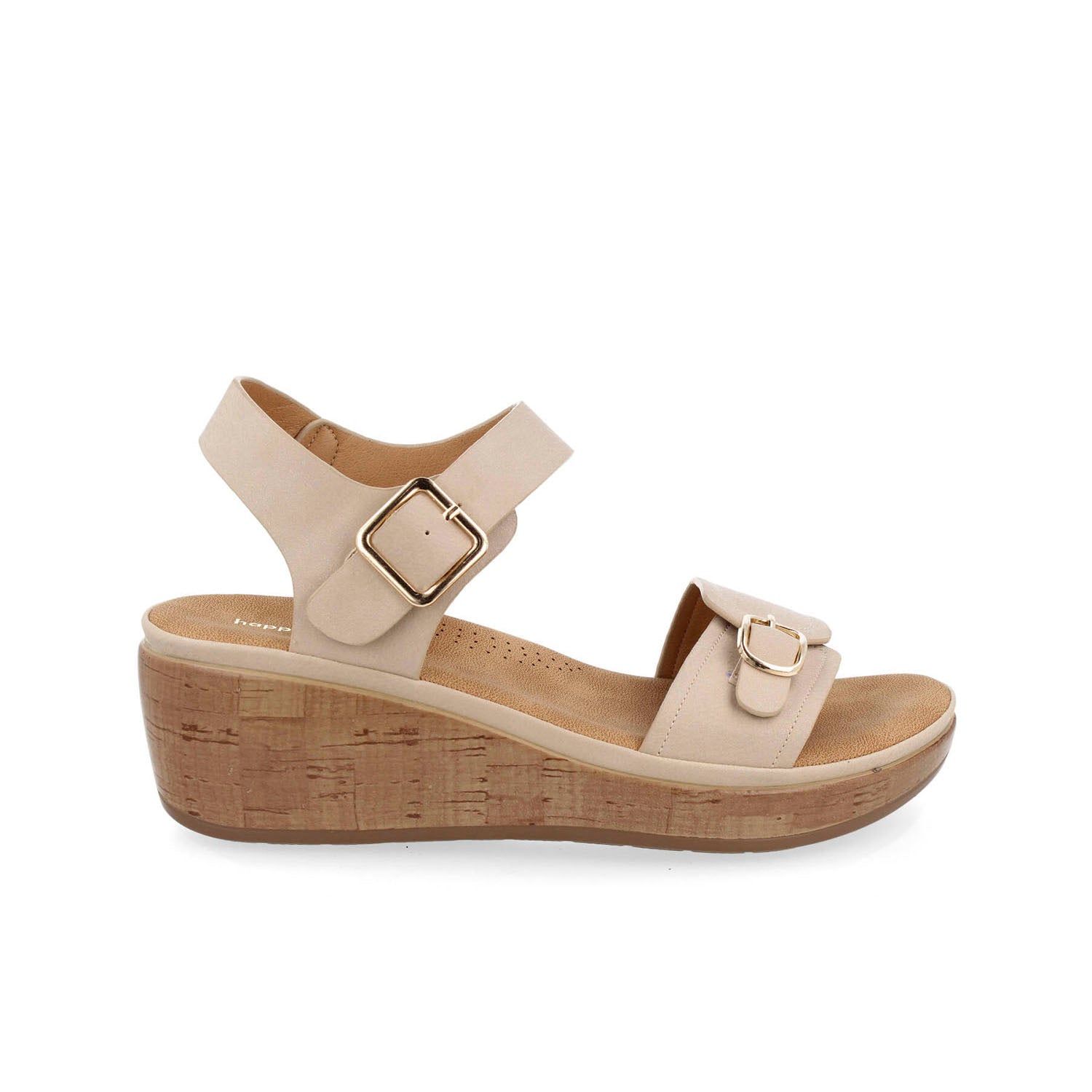 Sandalia Casual Vazza color Beige para Mujer