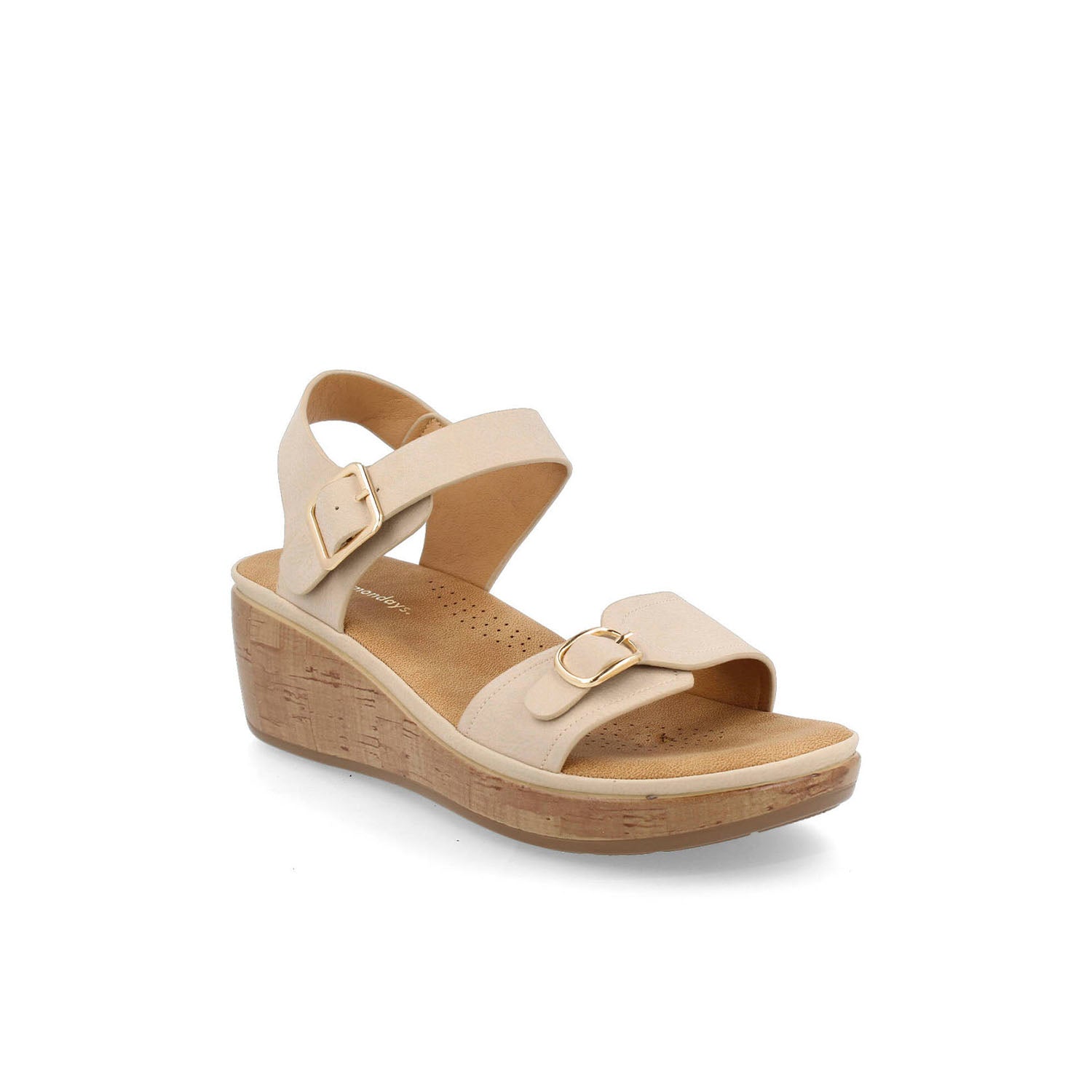 Sandalia Casual Vazza color Beige para Mujer