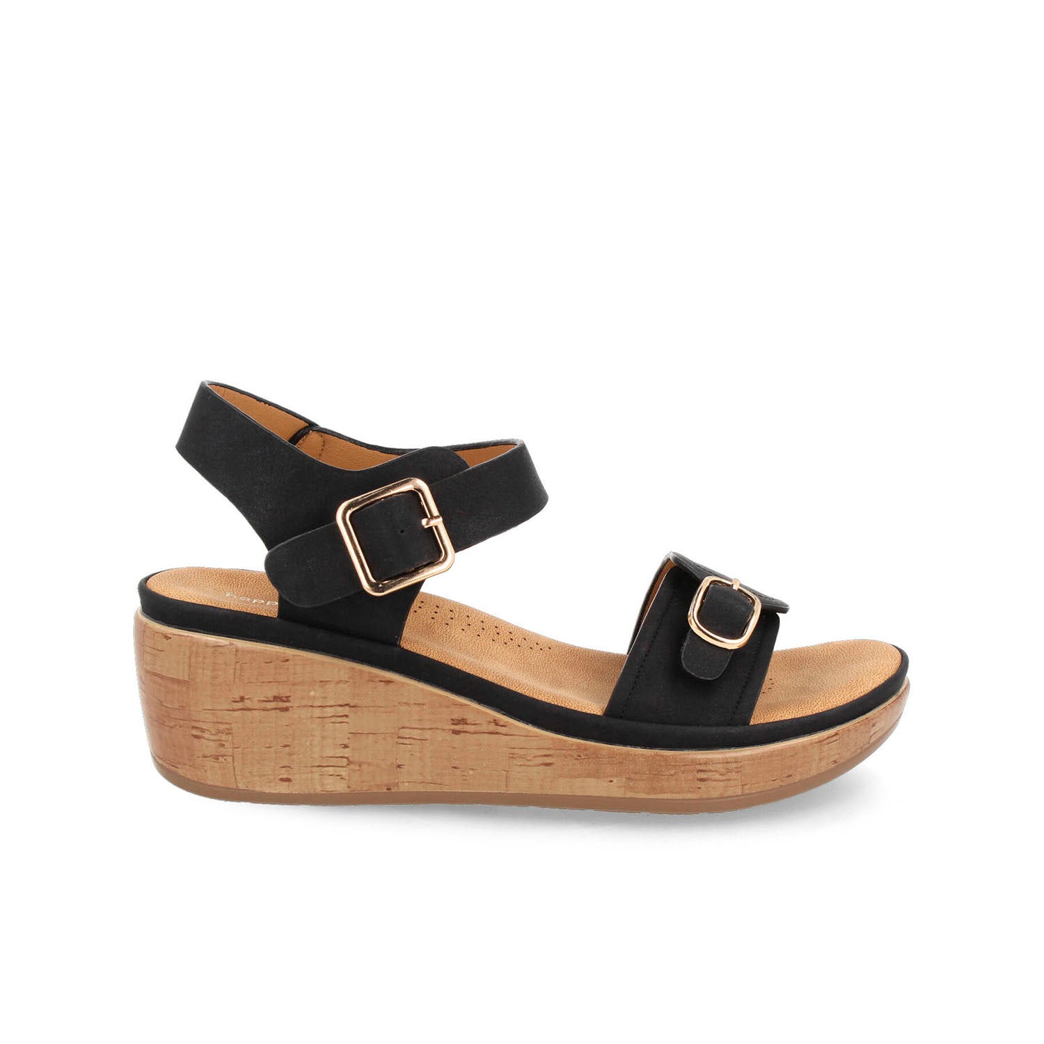 Sandalia Casual Vazza color Negro para Mujer