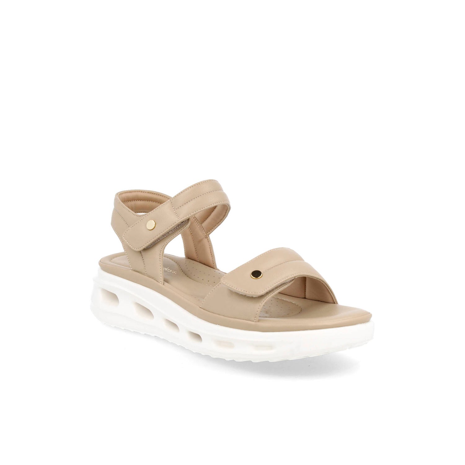 Sandalia Casual Vazza color Beige para Mujer