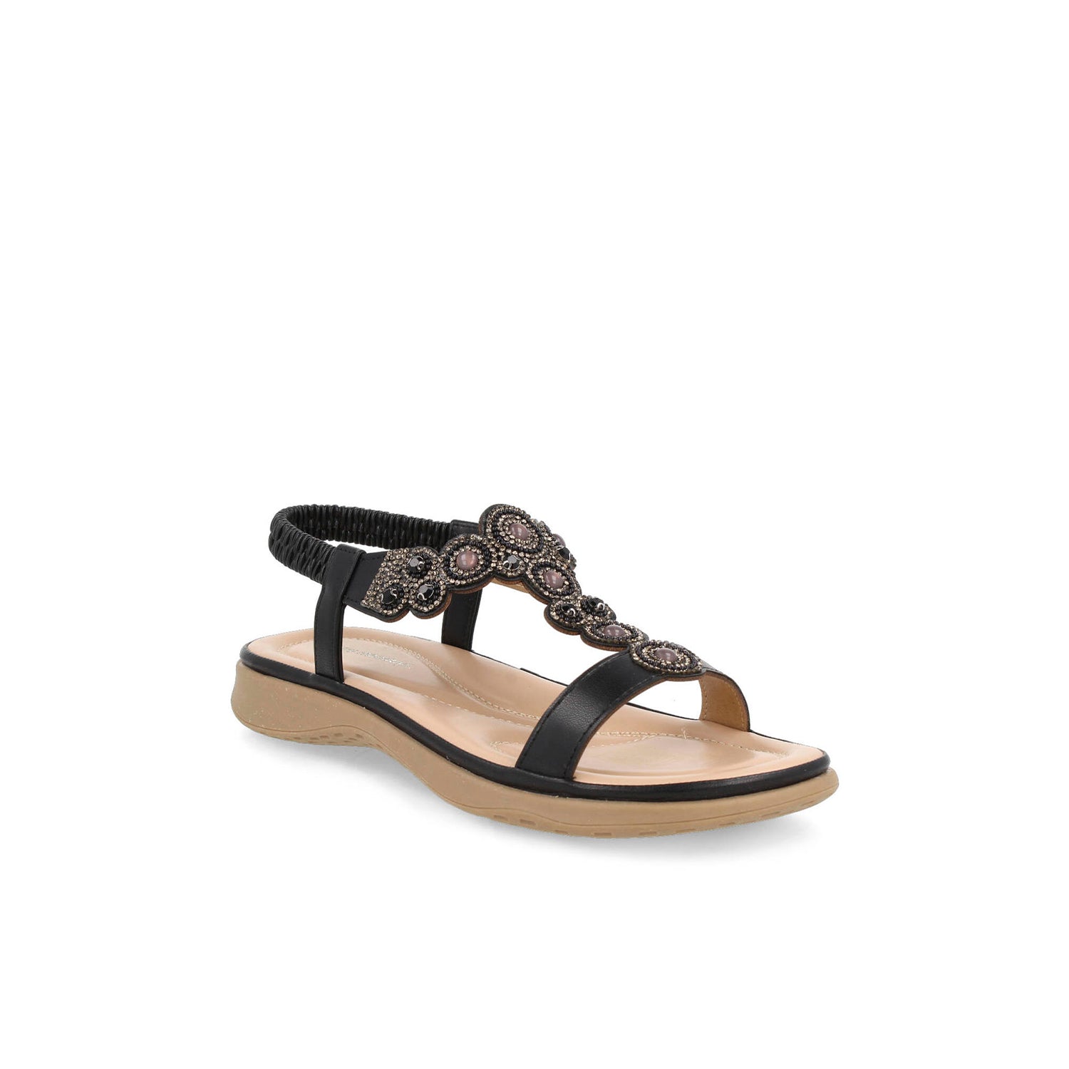 Sandalia Casual Vazza color Negro para Mujer