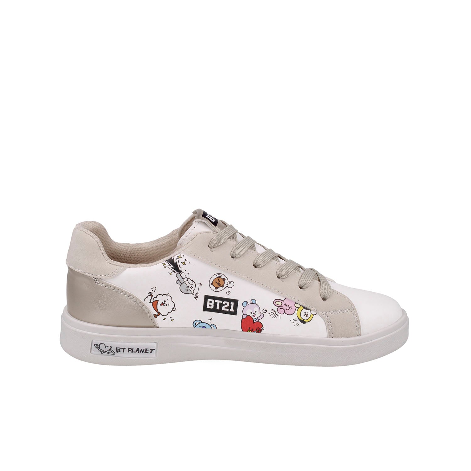 Tenis Urbano BT21 color Blanco para Mujer