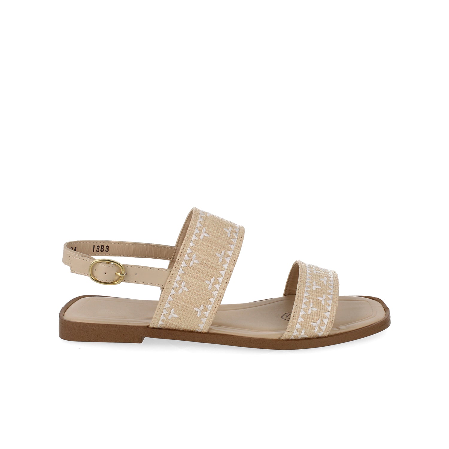 Sandalia Casual Vazza color Paja para Mujer