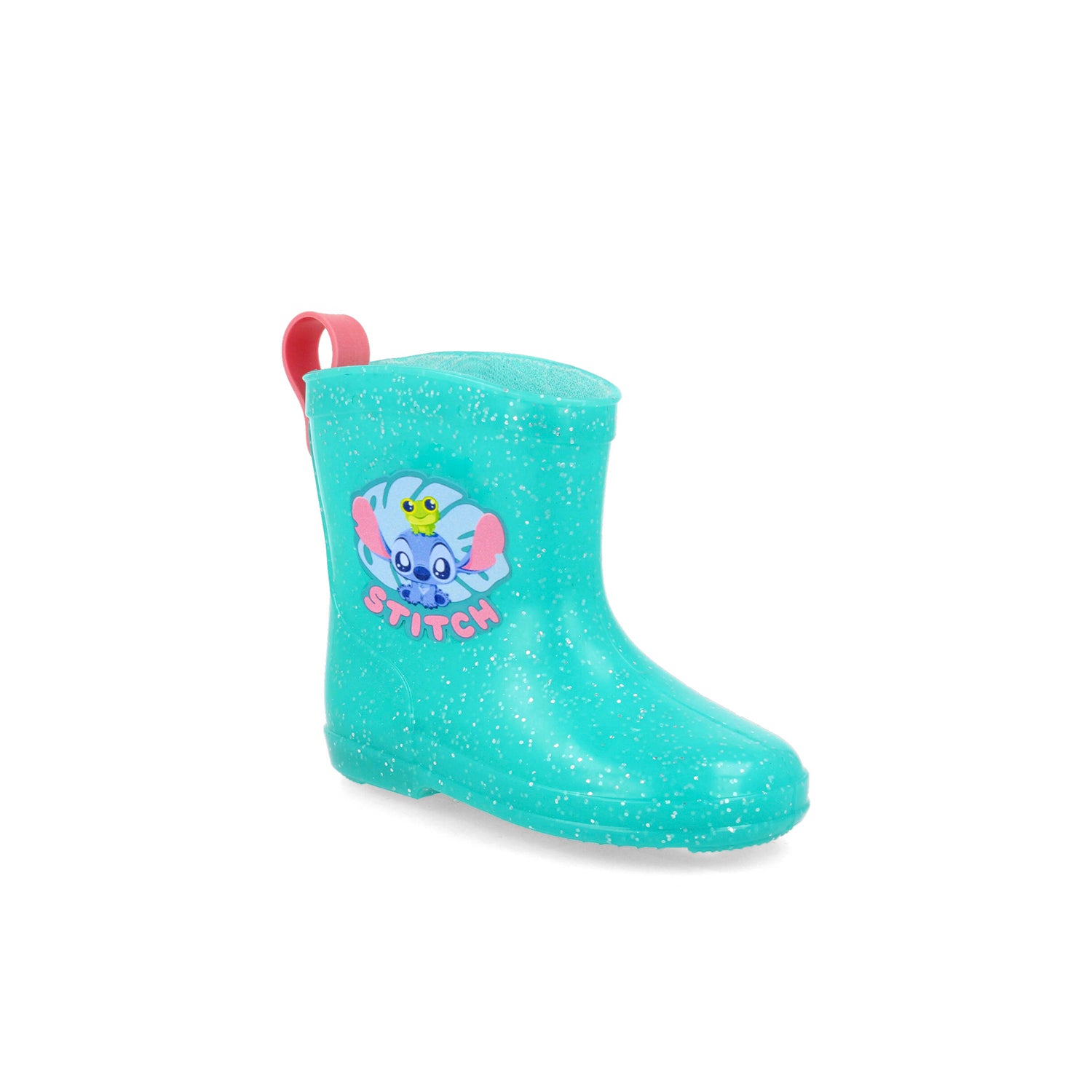 Bota de Lluvia Disney Stich color Aqua para Niña