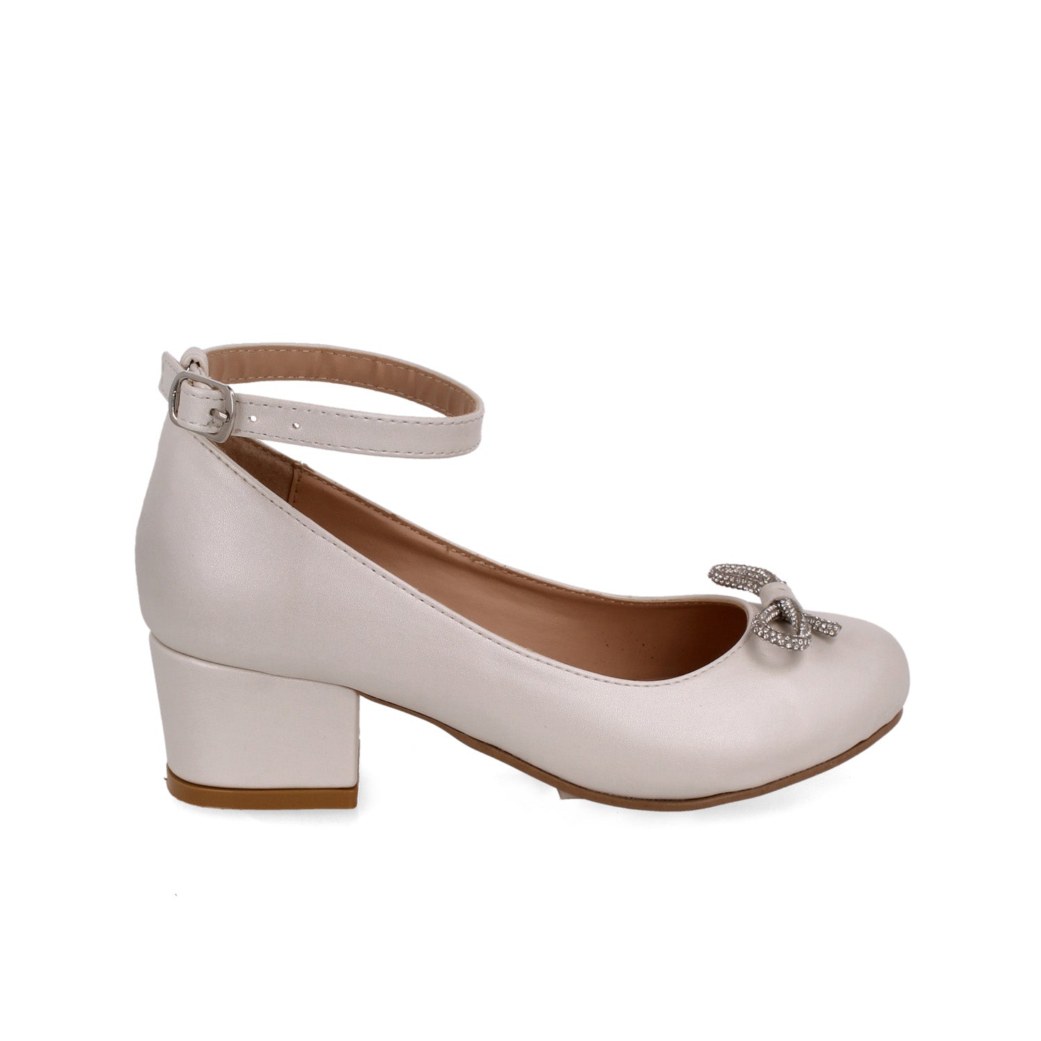 Zapatilla de Fiesta Vazza color Latte para Junior Niña