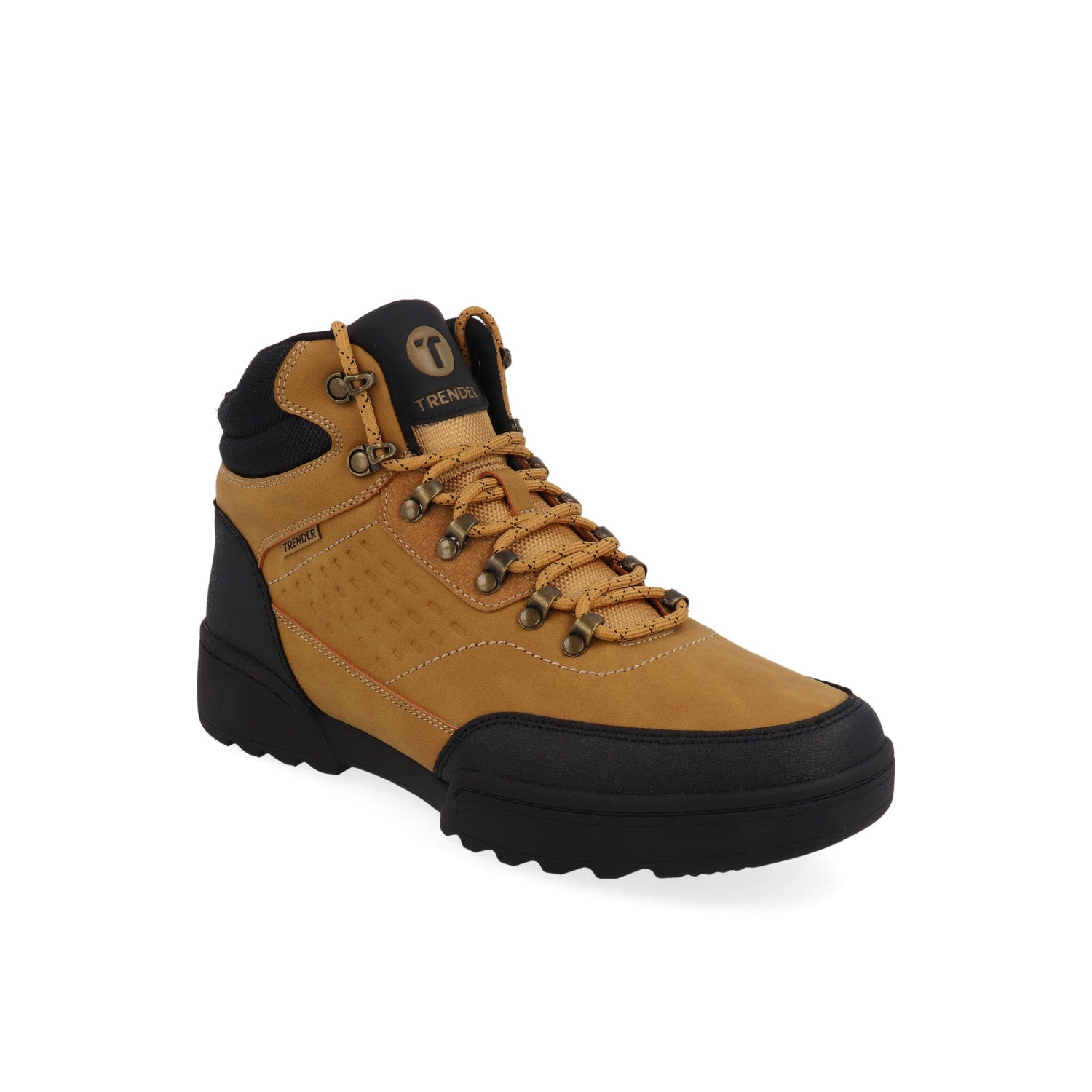 Botin Tipo Industrial Vazza color Miel/Negro para Hombre