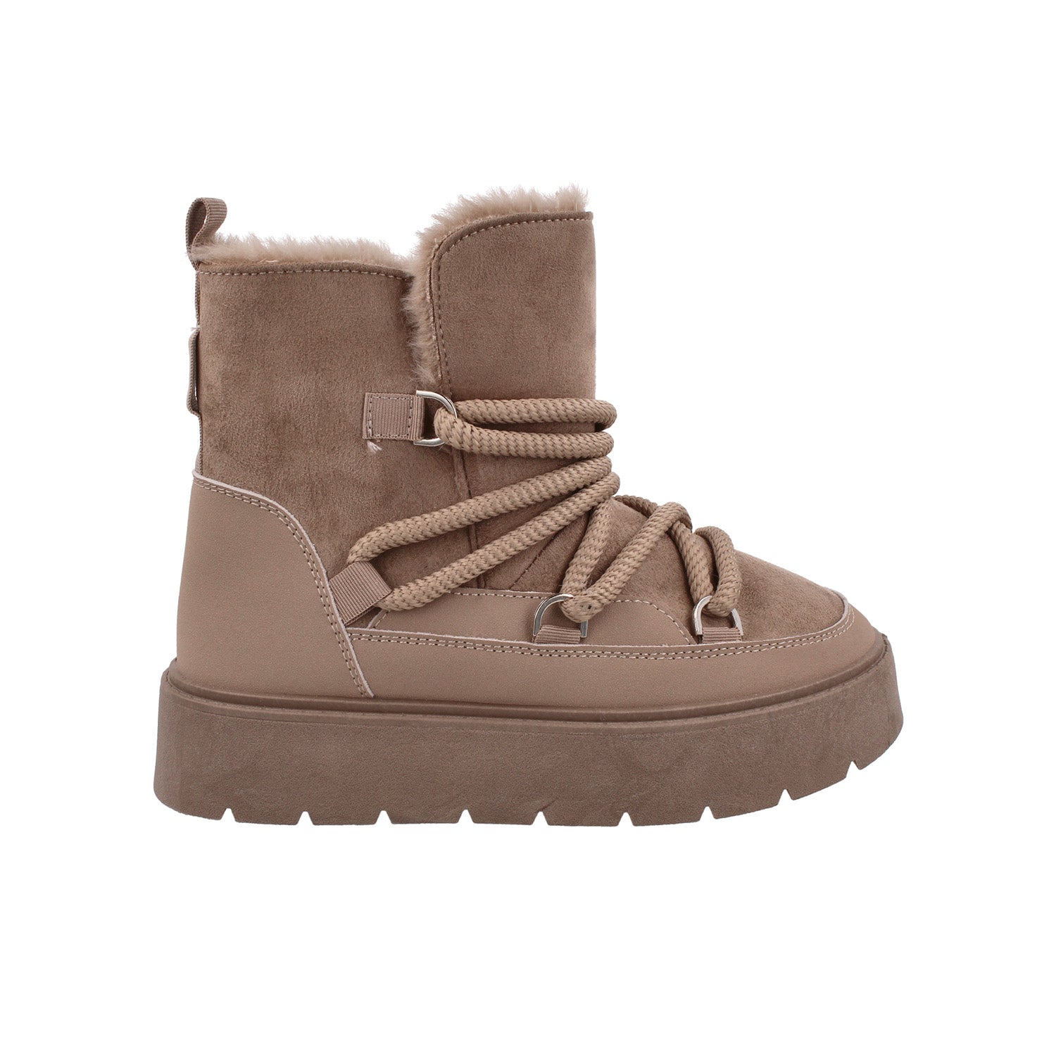 Bota Casual Vazza color Khaki para Mujer
