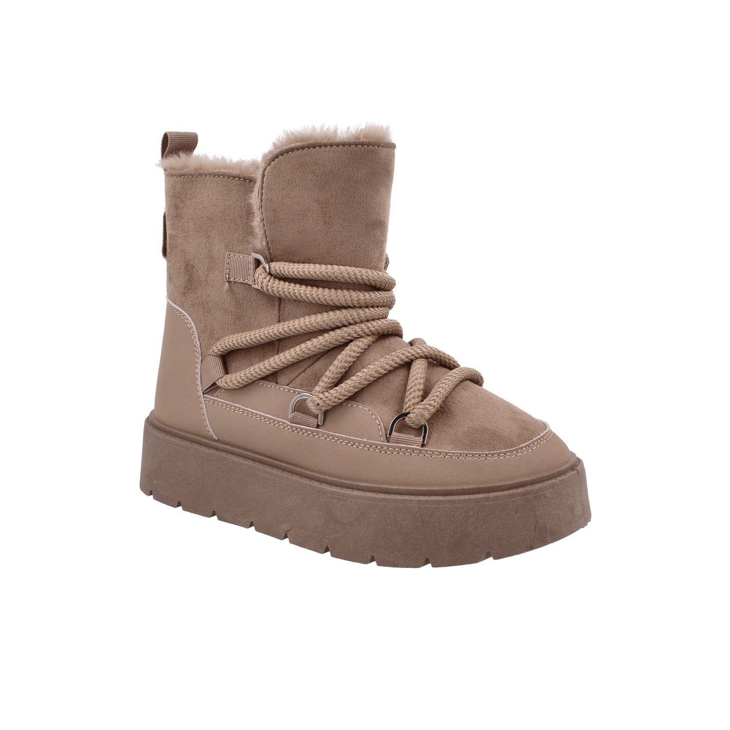 Bota Casual Vazza color Khaki para Mujer