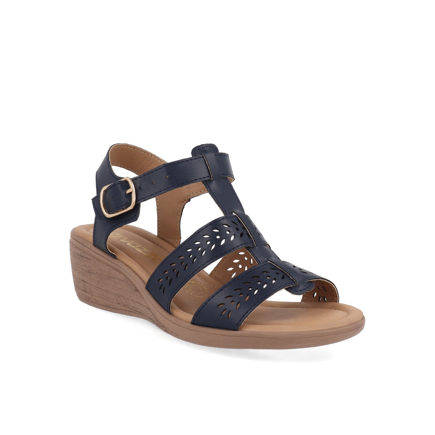 Sandalia Casual Vazza color Azul Marino para Mujer con perforaciones