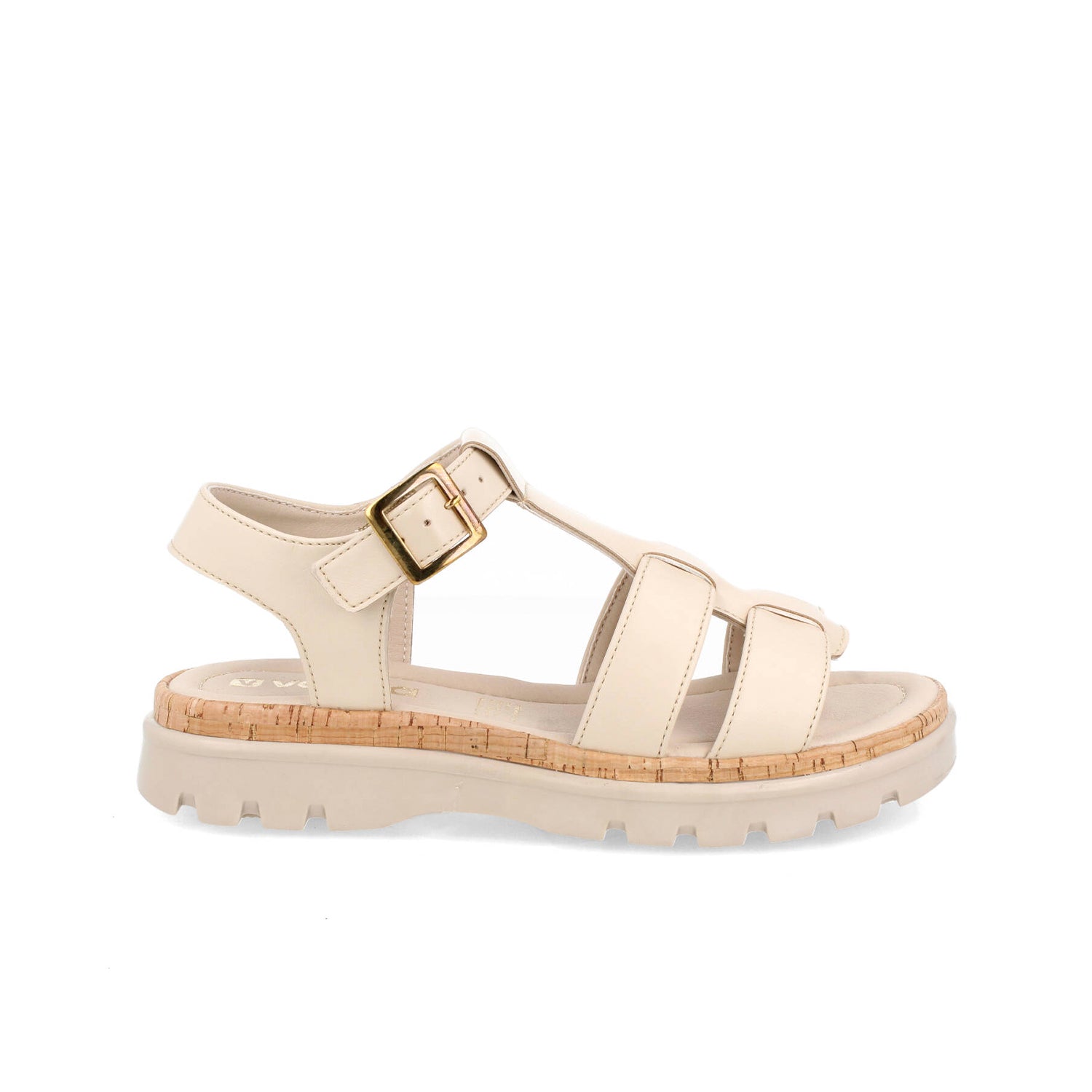 Sandalia Casual Greenlove color Avena para Mujer