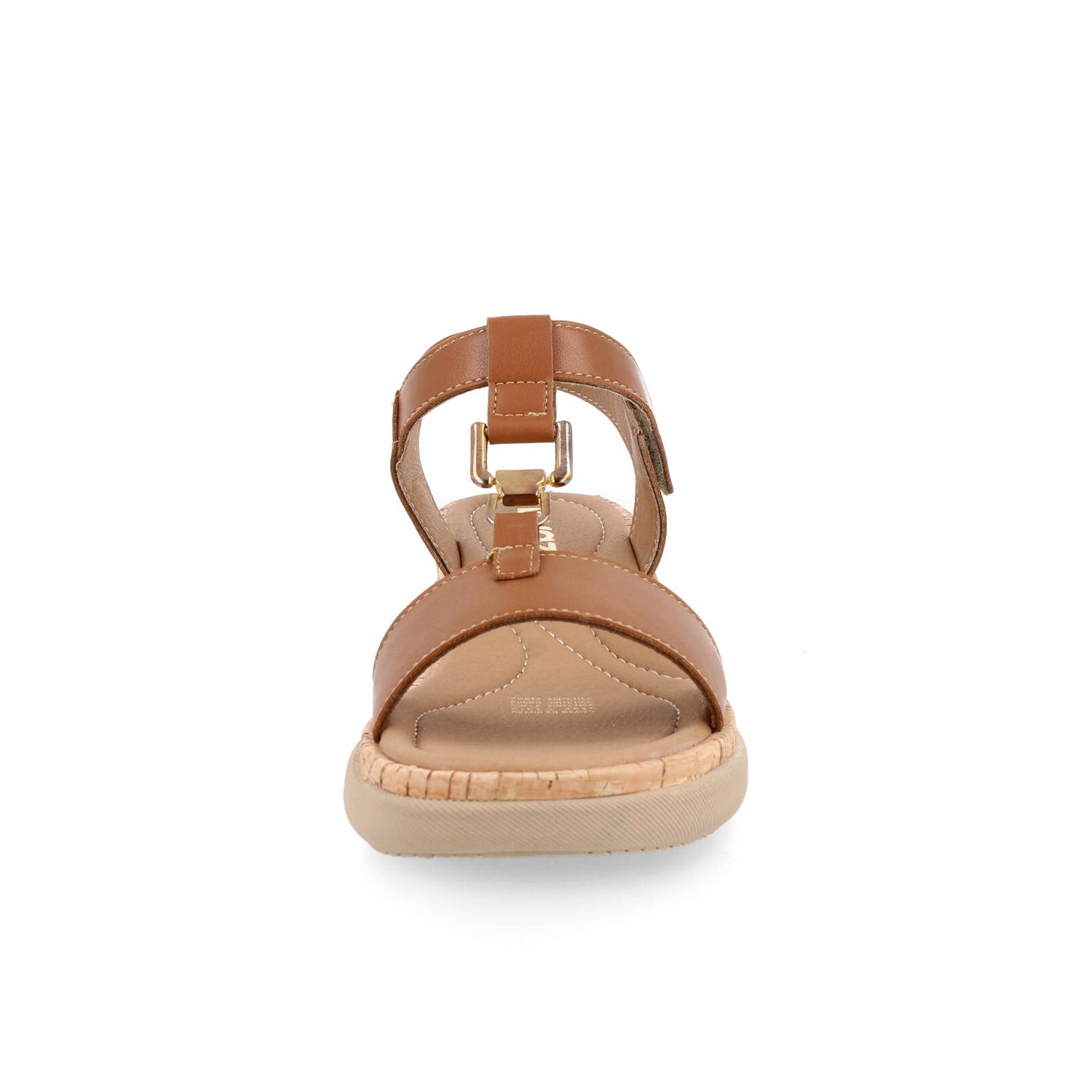 Sandalia Casual Greenlove color Camel para Mujer