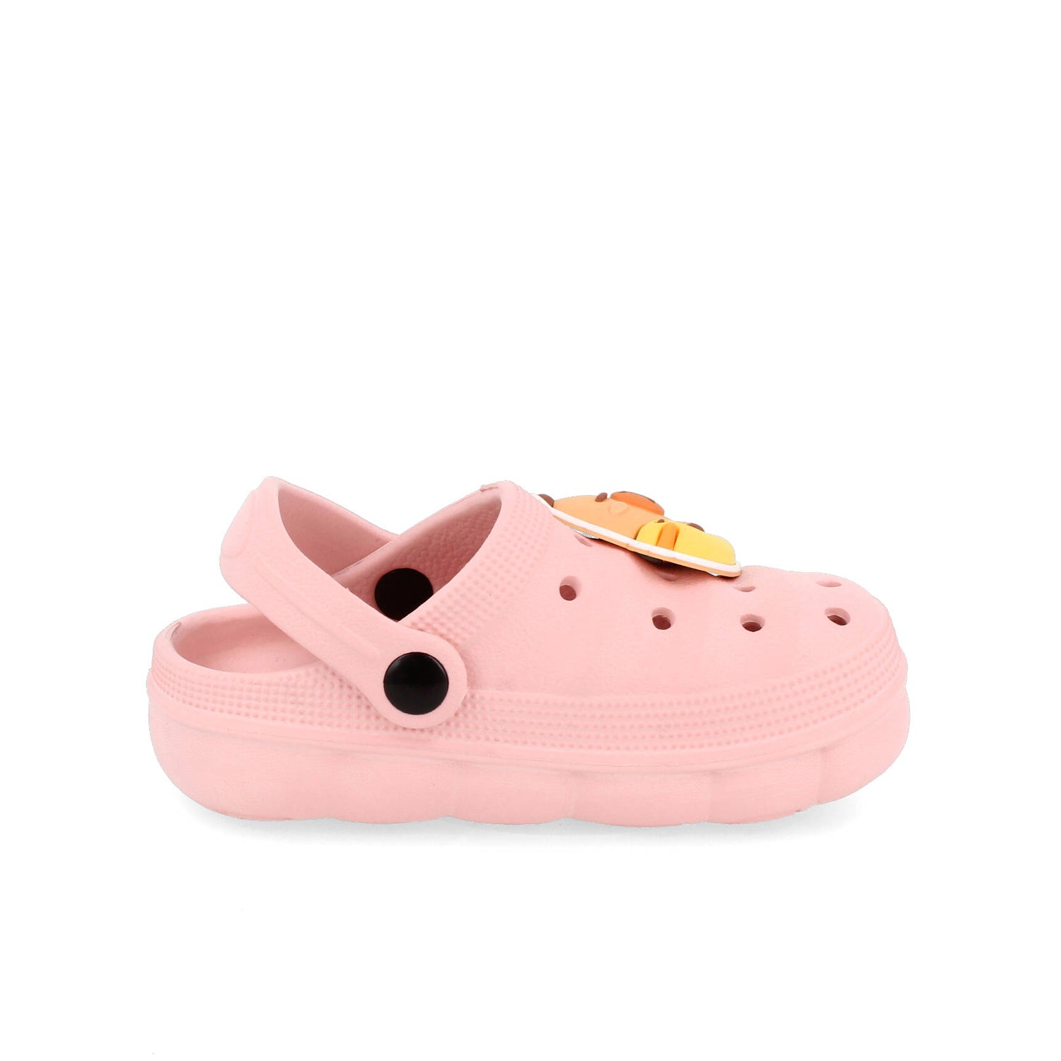Sandalia de Playa Vazza color Rosa con Pin de Capibara para Niña
