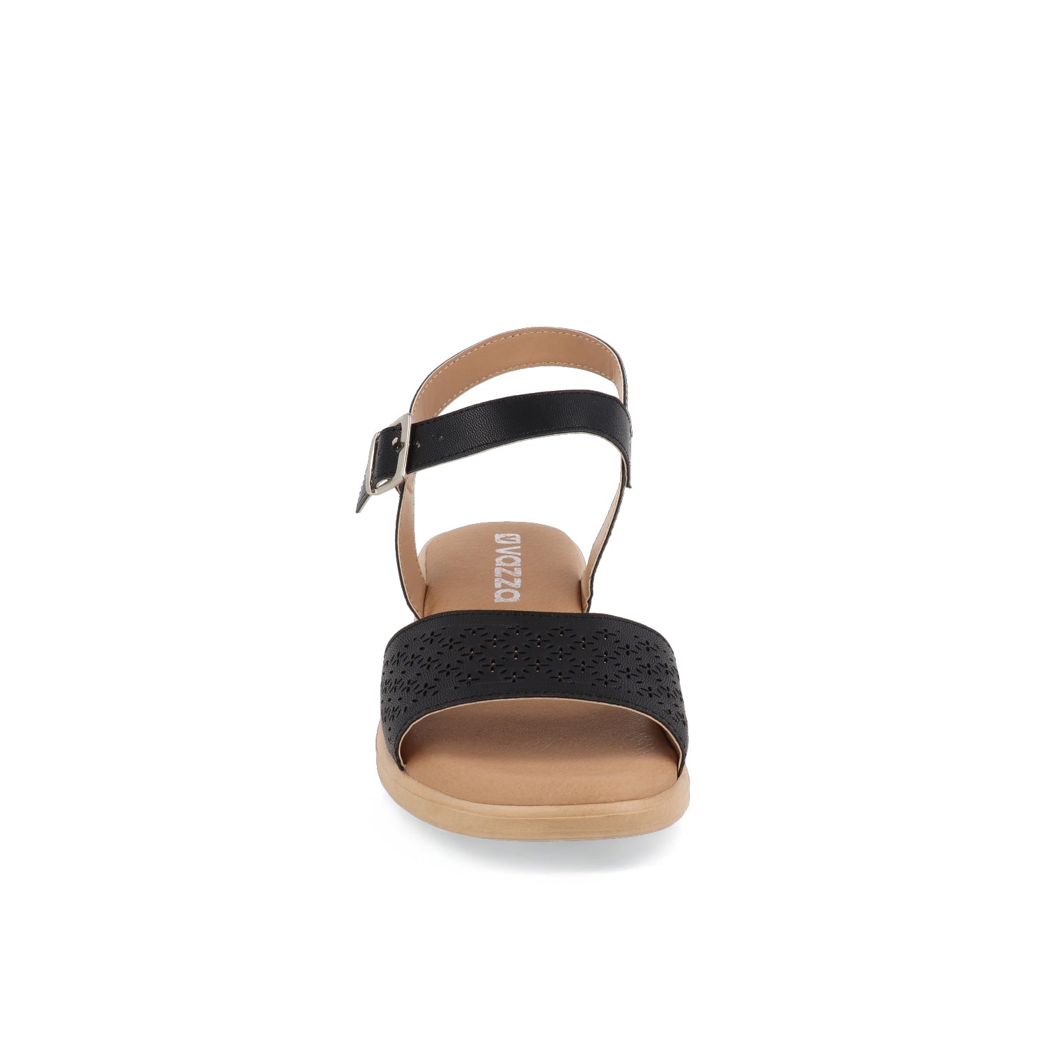 Sandalia Casual Vazza color Negro para Mujer con perforaciones