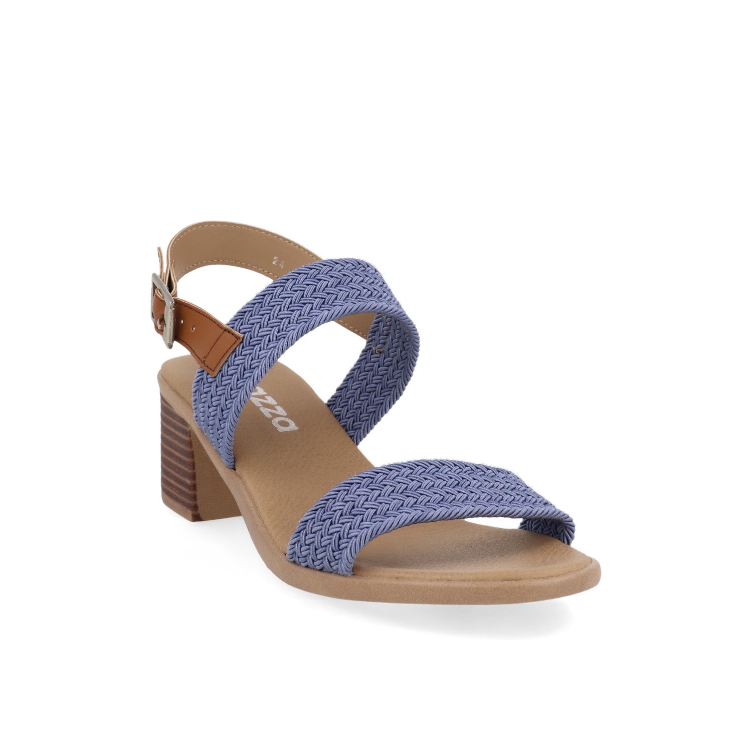 Sandalia Casual Vazza color Azul para Mujer con chinela tejida