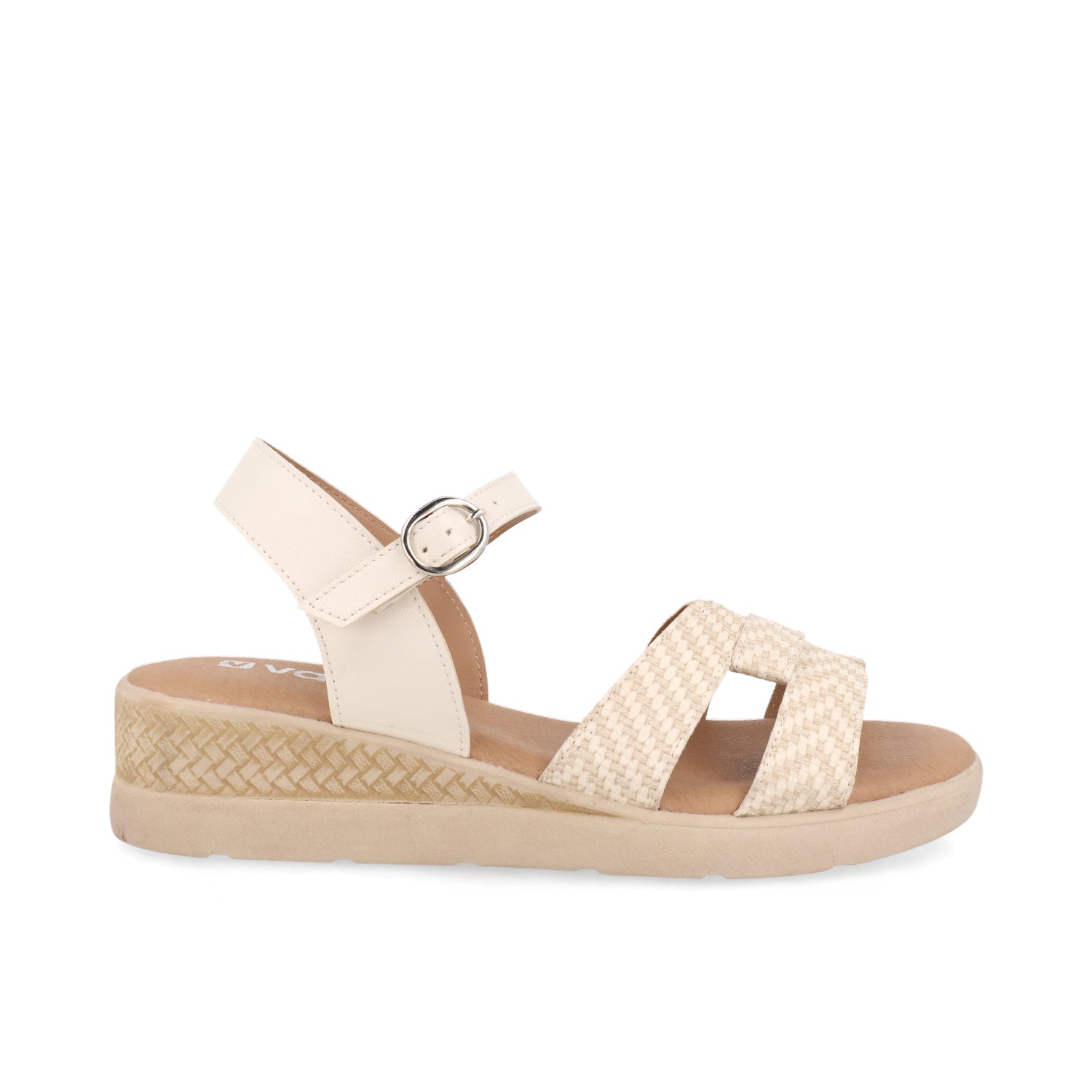 Sandalia Casual Vazza color Camel para Mujer