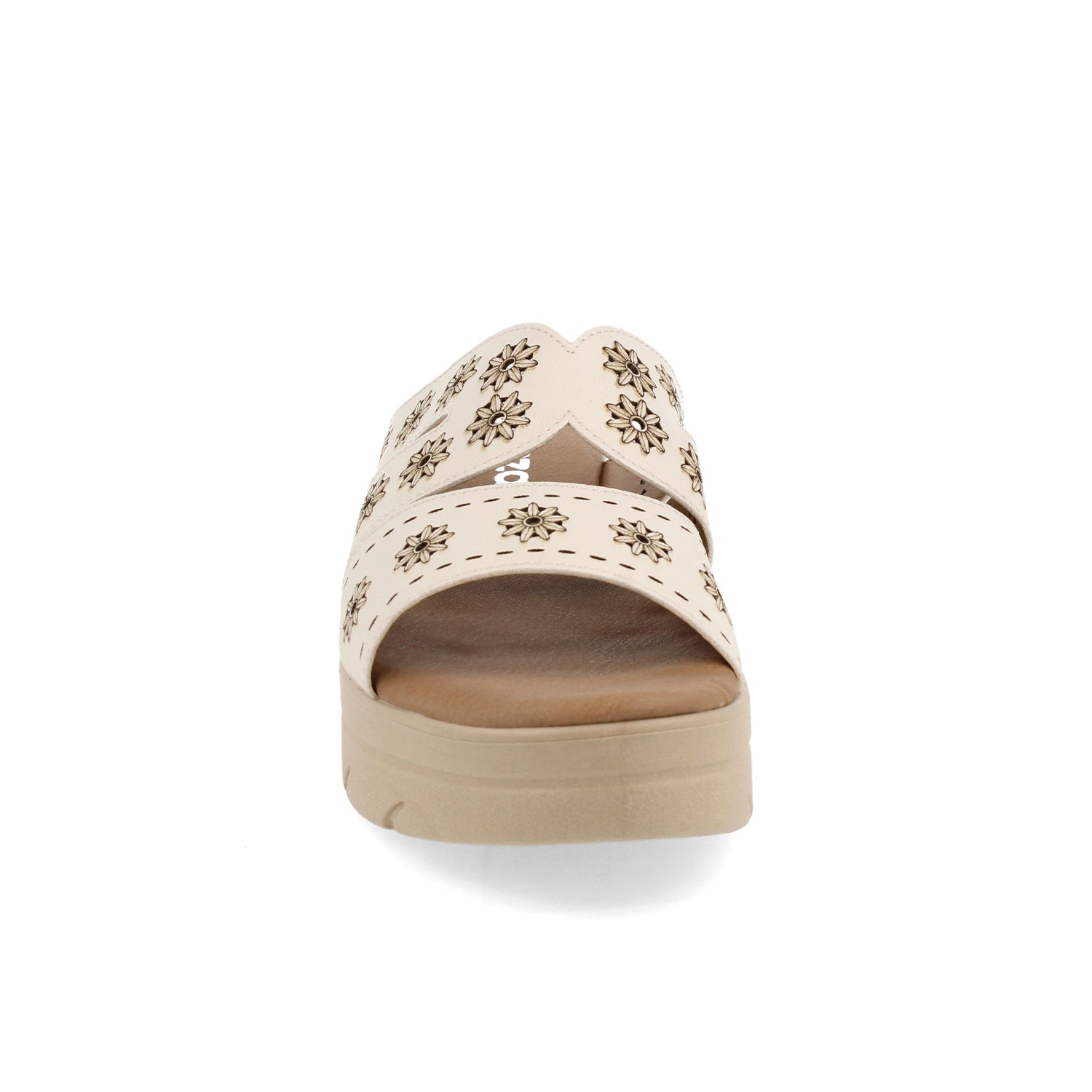 Sandalia Casual Vazza color Latte para Mujer