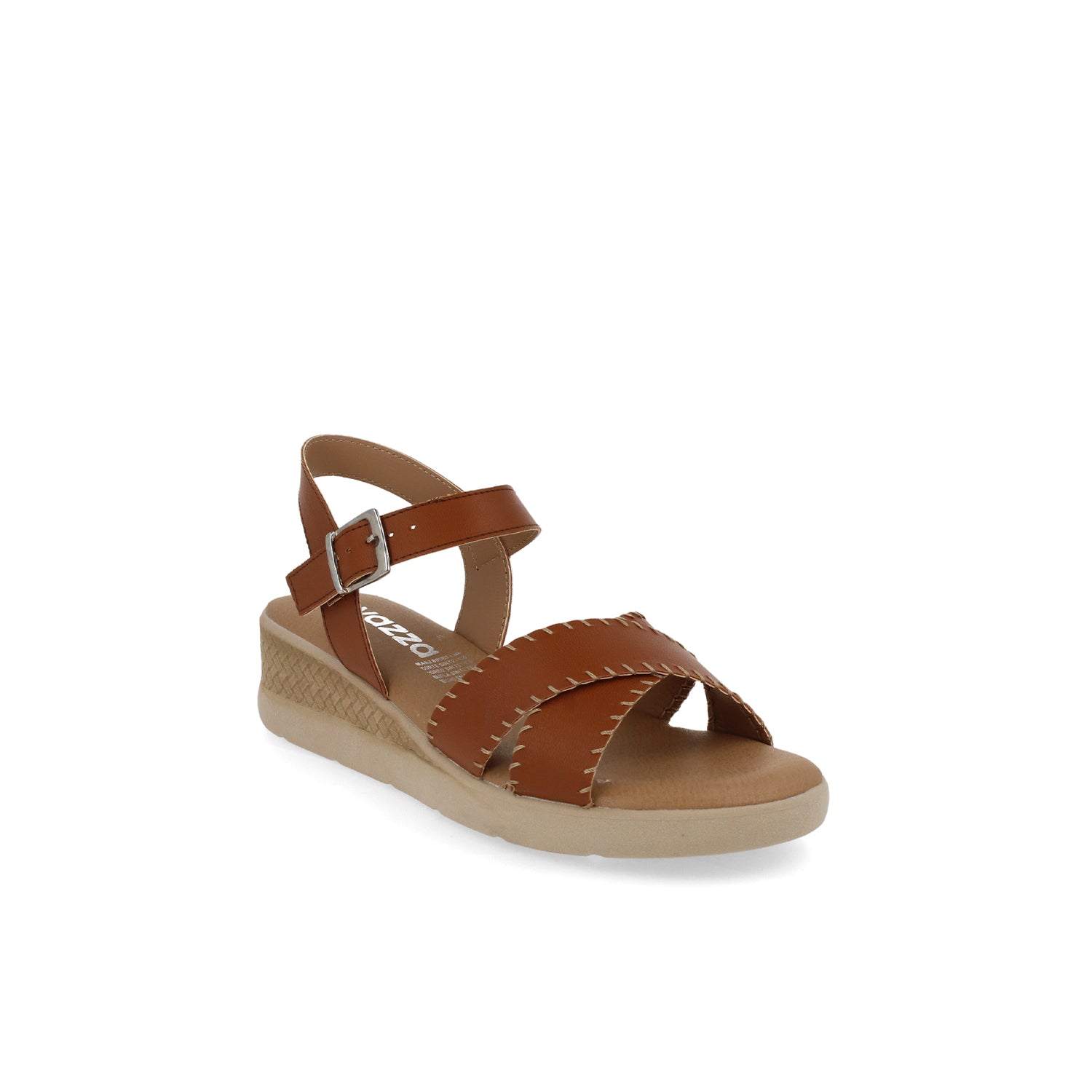 Sandalia Casual Vazza color Cognac para Mujer