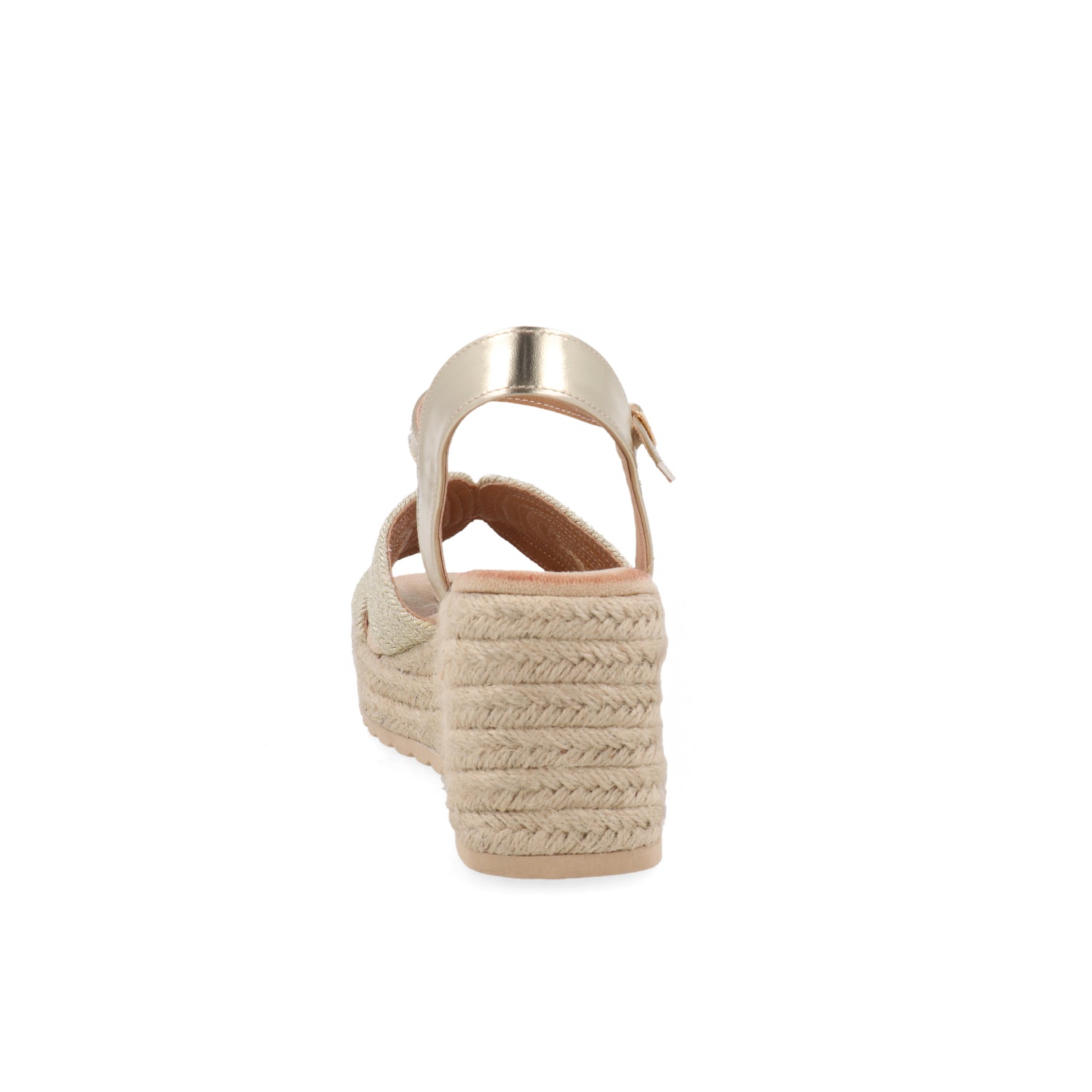 Sandalia Casual Weston color Oro para Mujer con detalles de Yute
