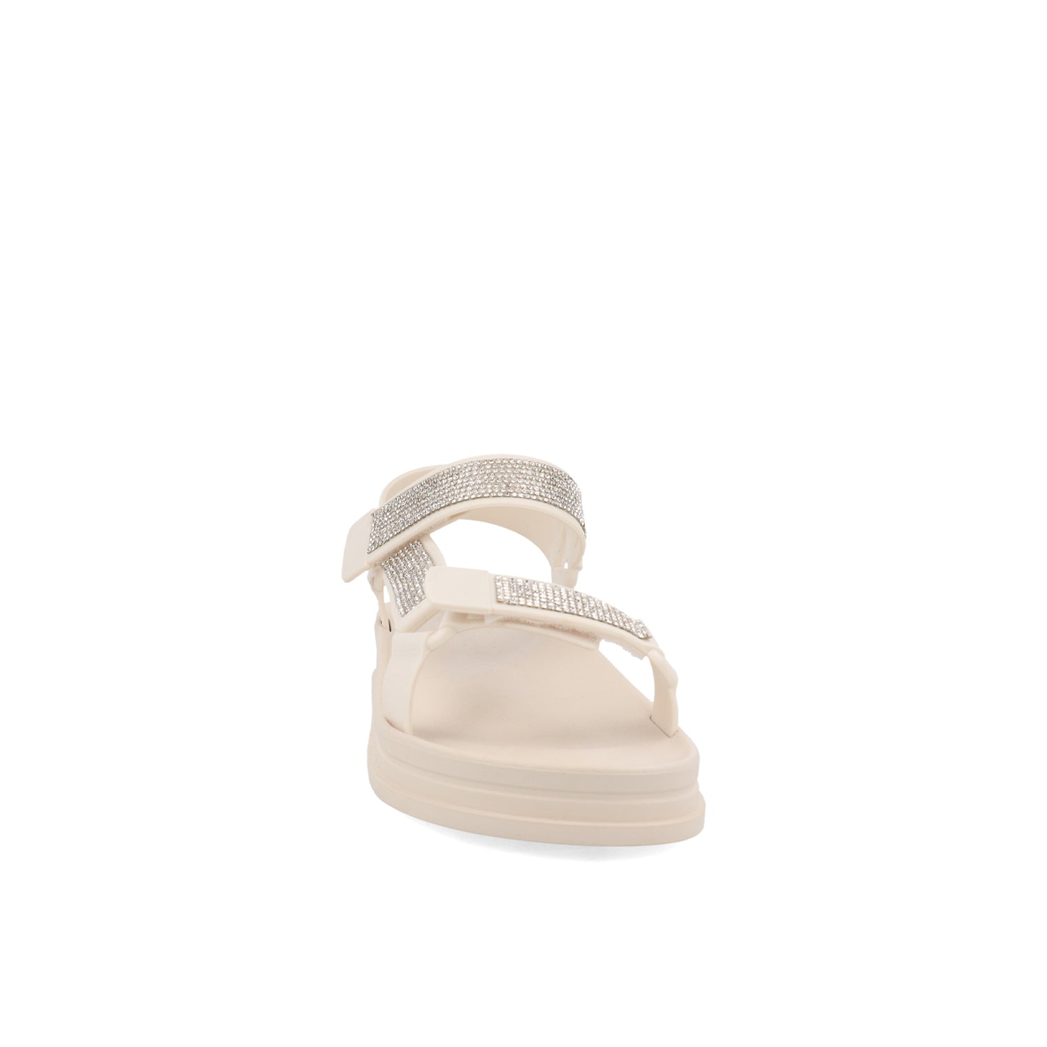 Sandalia Casual Vazza color Blanco para Mujer con brillos