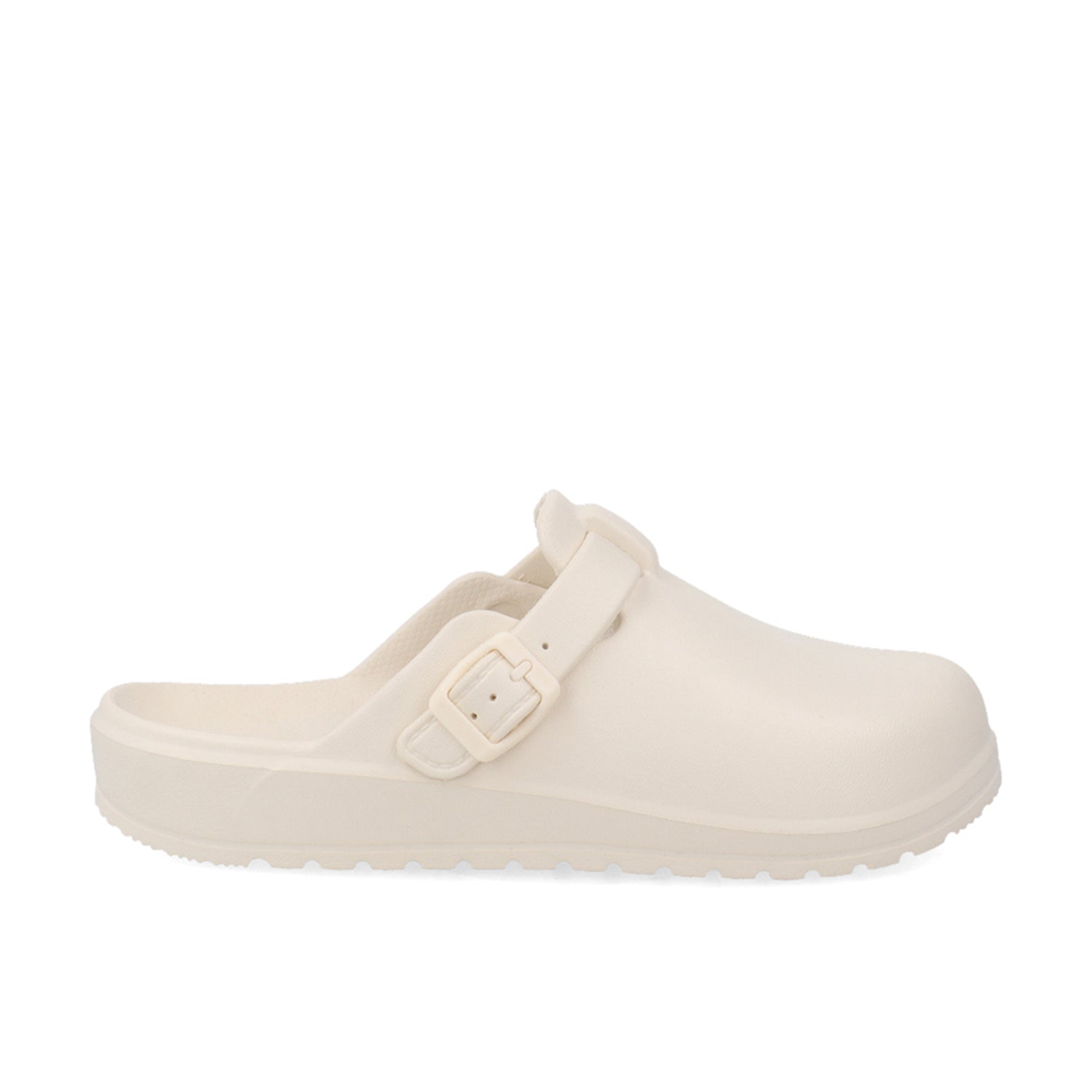 Sandalia Casual Vazza color Latte para Mujer con hebilla plastificada