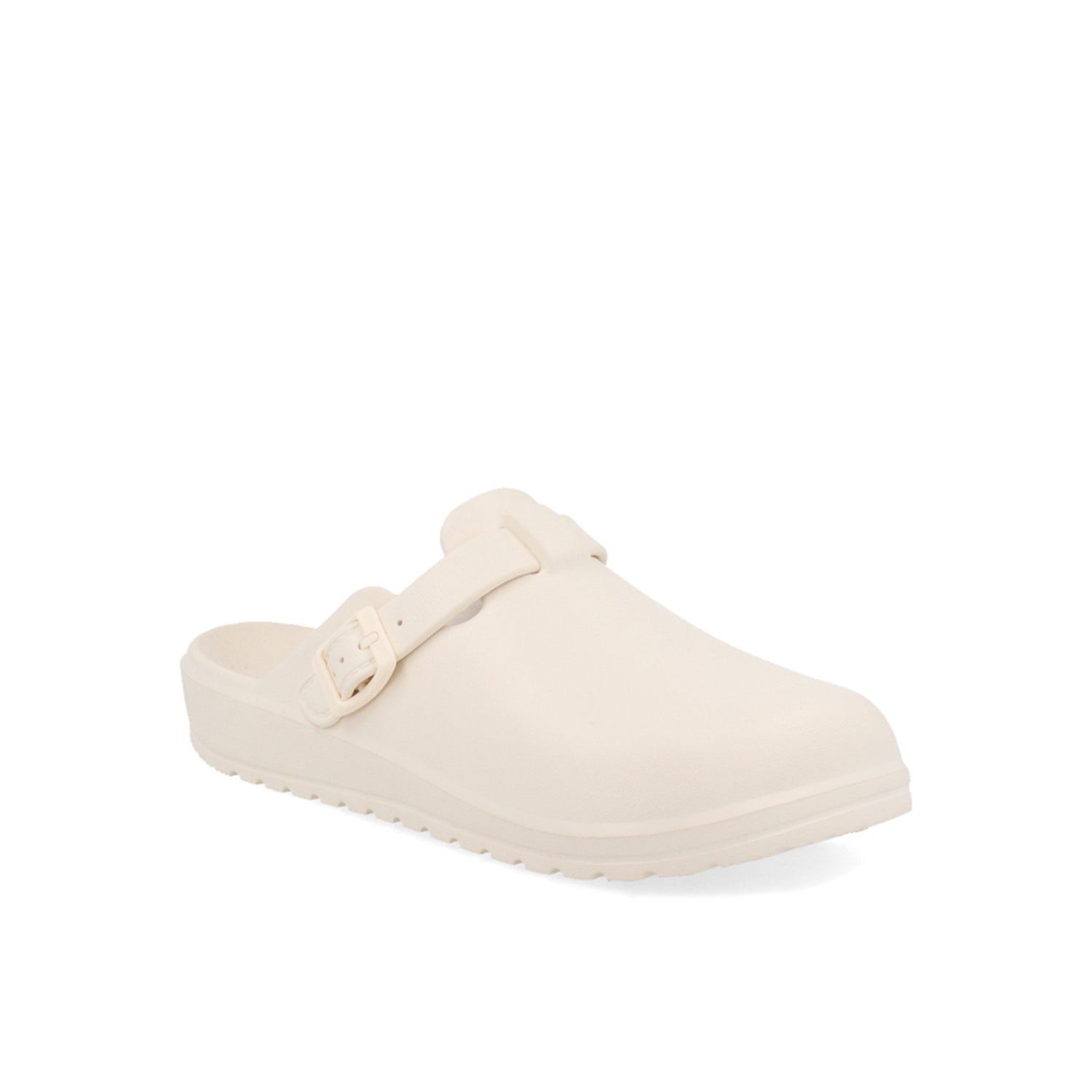 Sandalia Casual Vazza color Latte para Mujer con hebilla plastificada