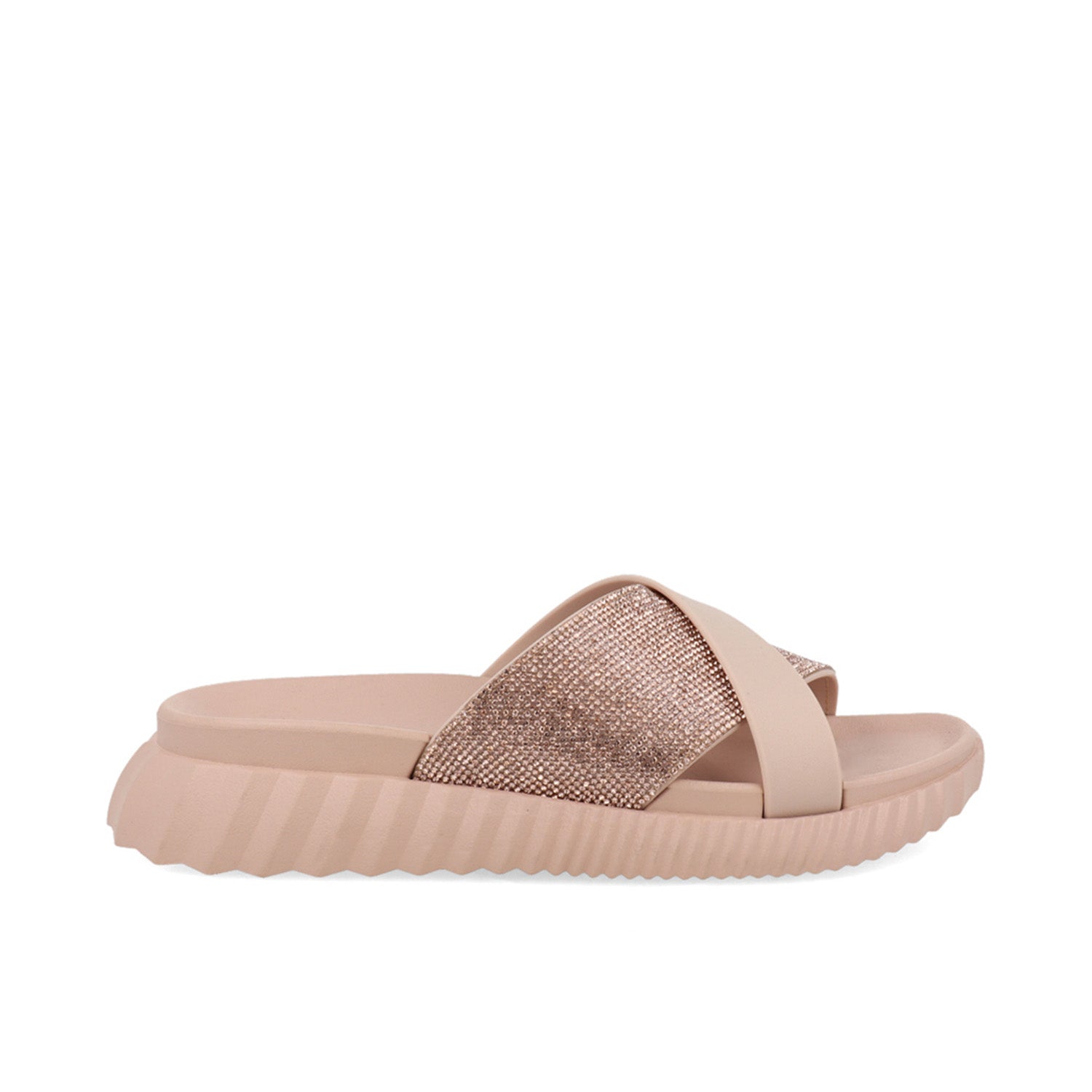 Sandalia Casual Vazza color Rosa para Mujer con brillos