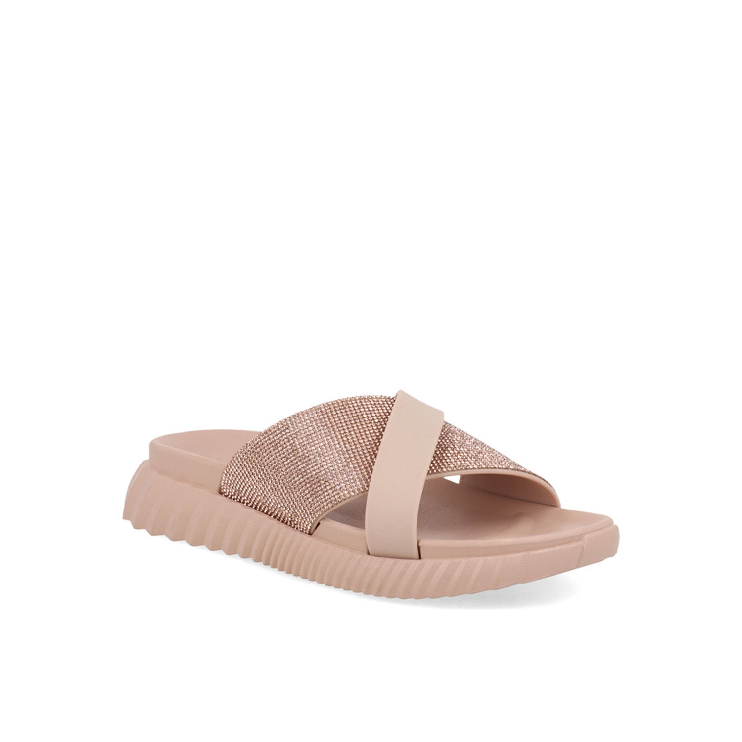 Sandalia Casual Vazza color Rosa para Mujer con brillos