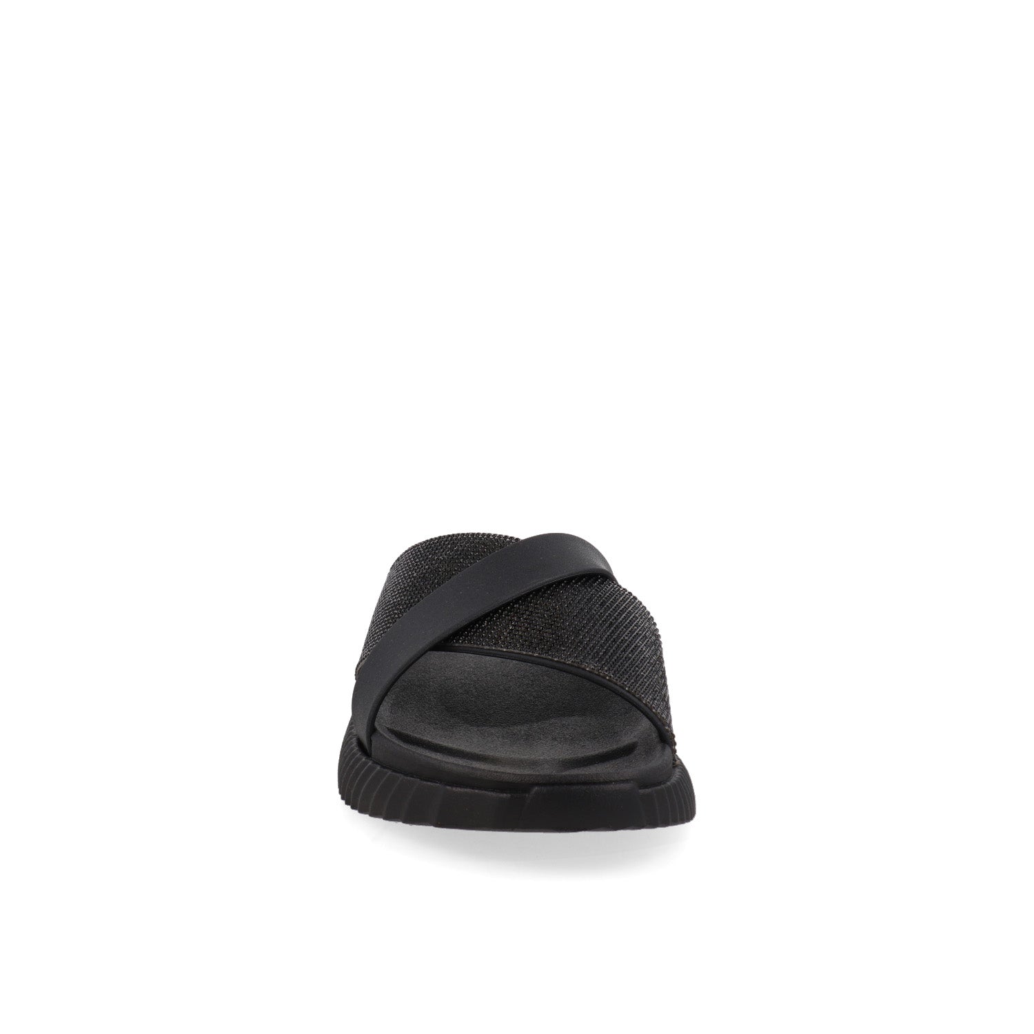 Sandalia Casual Vazza color Negro para Mujer con brillos