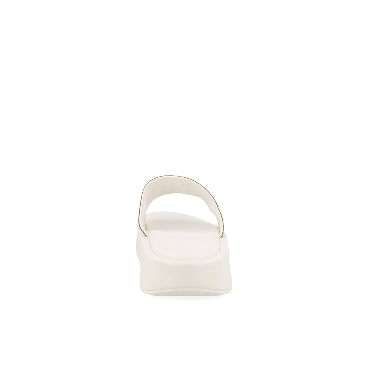 Sandalia Casual Vazza color Blanco para Mujer con brillos