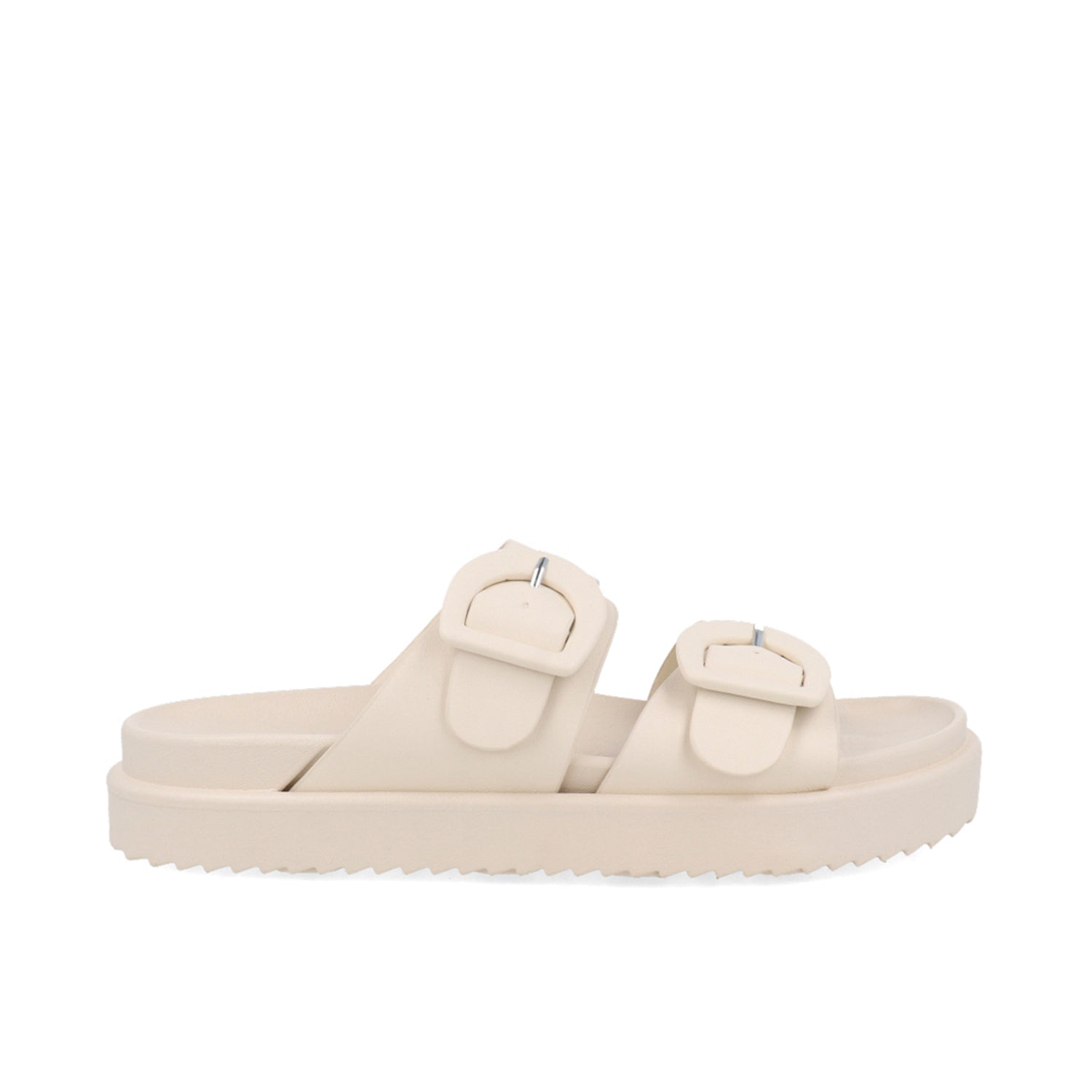 Sandalia Casual Vazza color Blanco para Mujer con hebilla plastificada