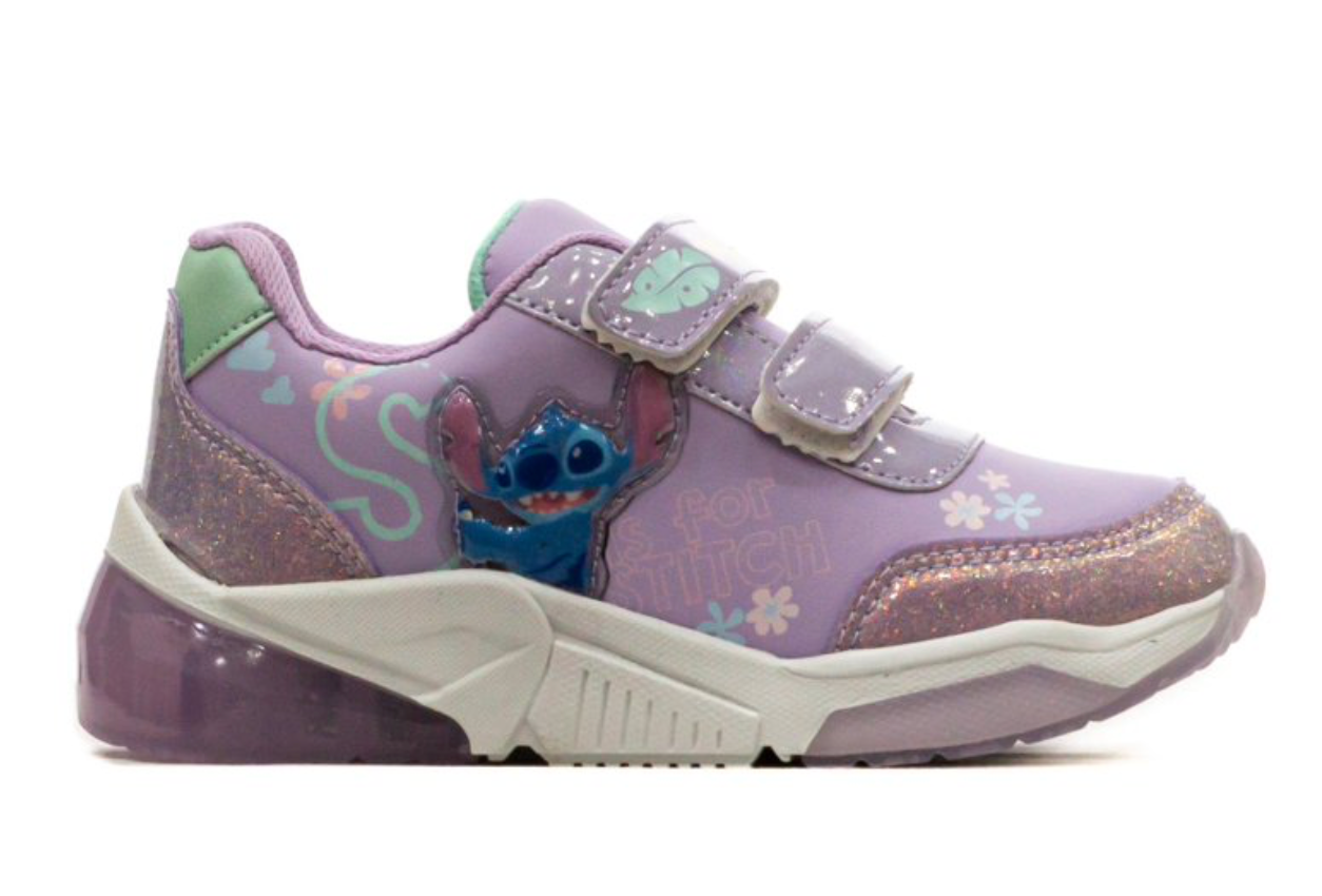 Tenis Vazza color Lila Stich para Junior Niña