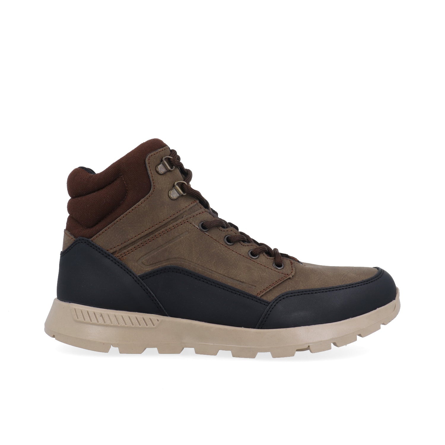 Botin Tipo Industrial Vazza color Café para Hombre