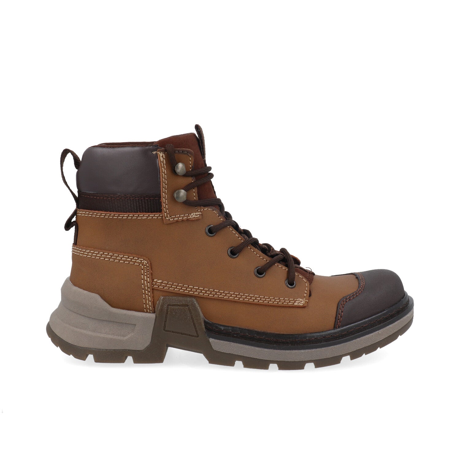 Botin Tipo Industrial Vazza color Miel para Hombre