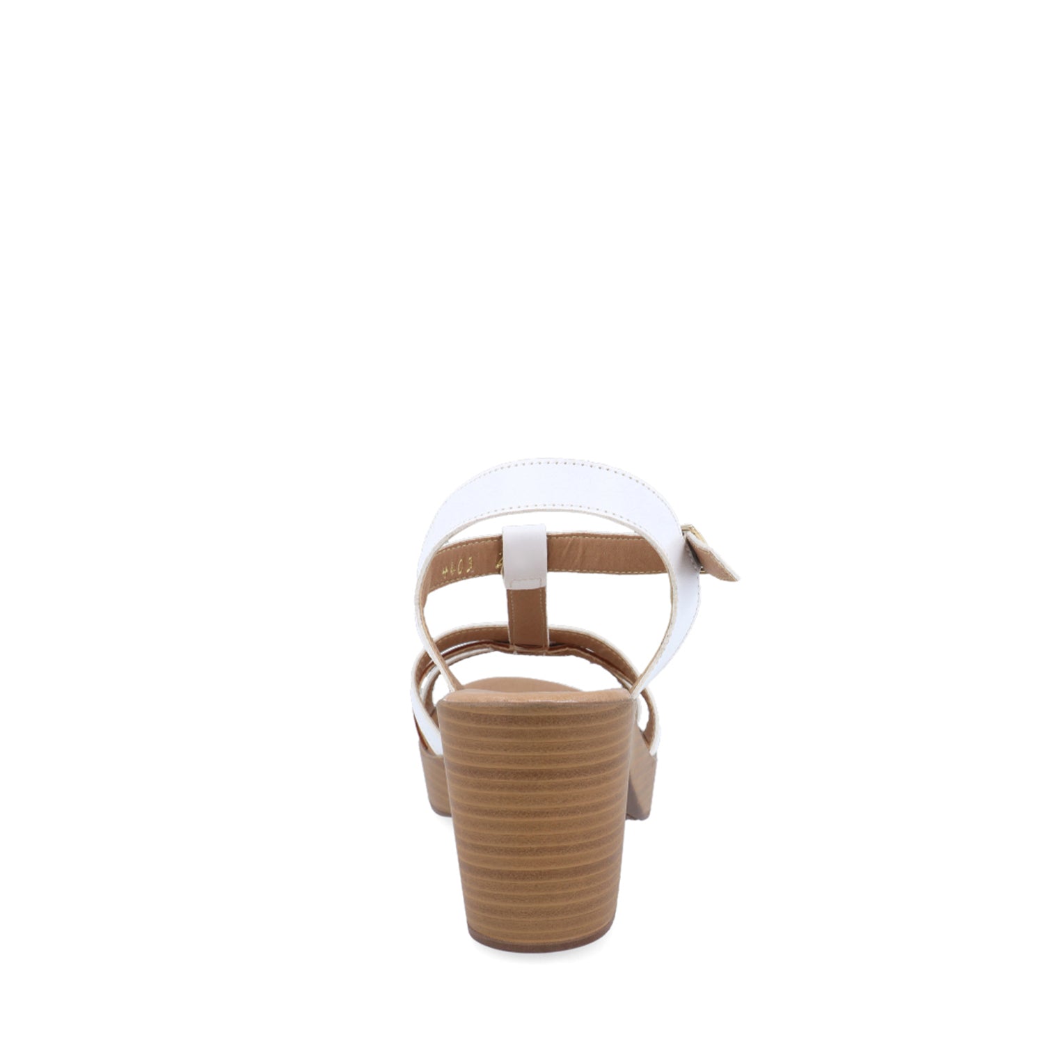 Sandalia Medio Vazza color Blanco con Beige para Mujer