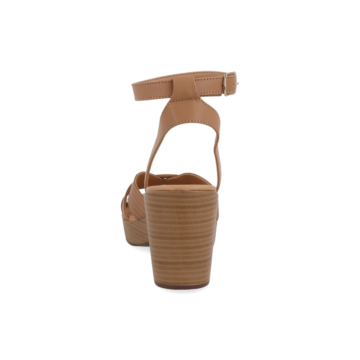 Sandalia Casual Vazza color Camel para Mujer