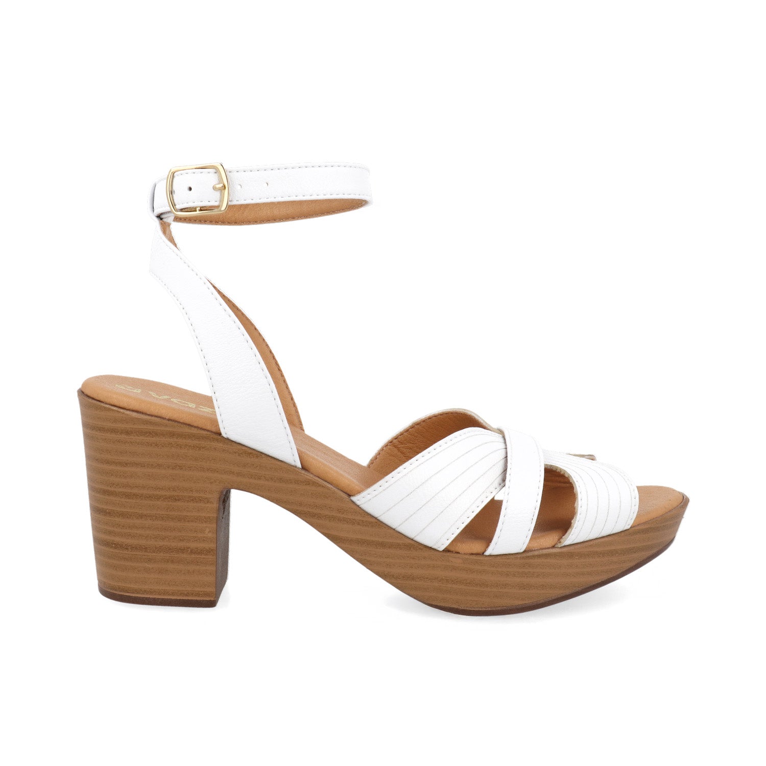 Sandalia Casual Vazza color Blanco para Mujer