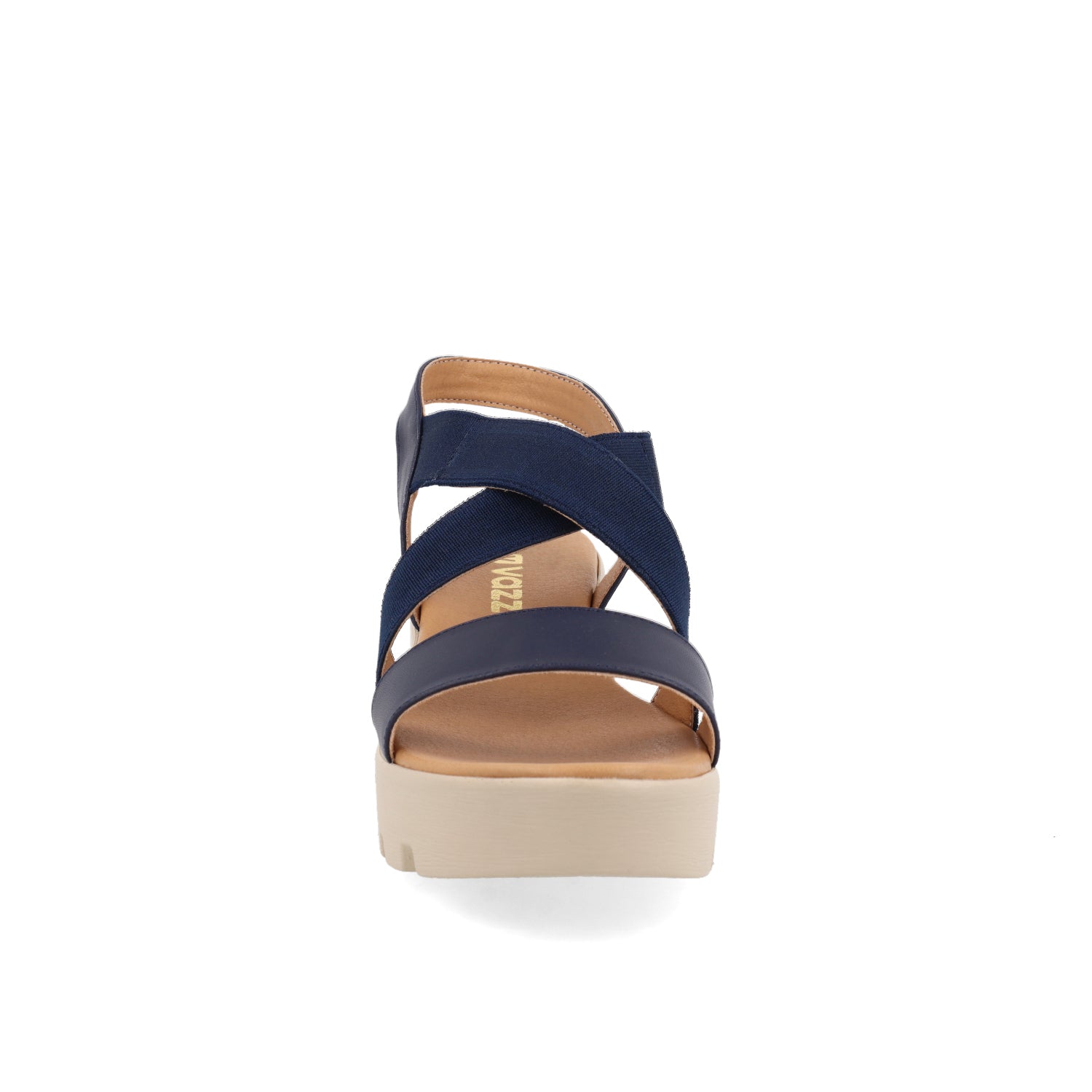 Sandalia Casual Vazza color Azul Marino para Mujer con ajuste de Resorte