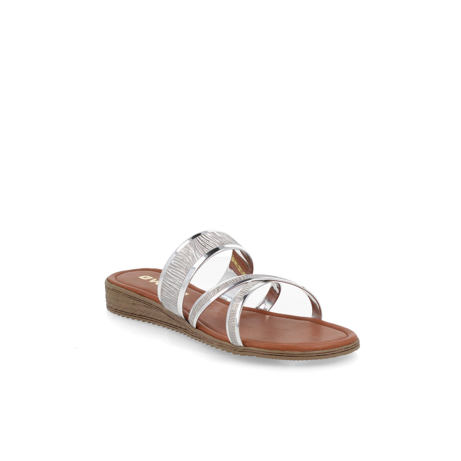 Sandalia Casual Gilardi color Plata para Mujer