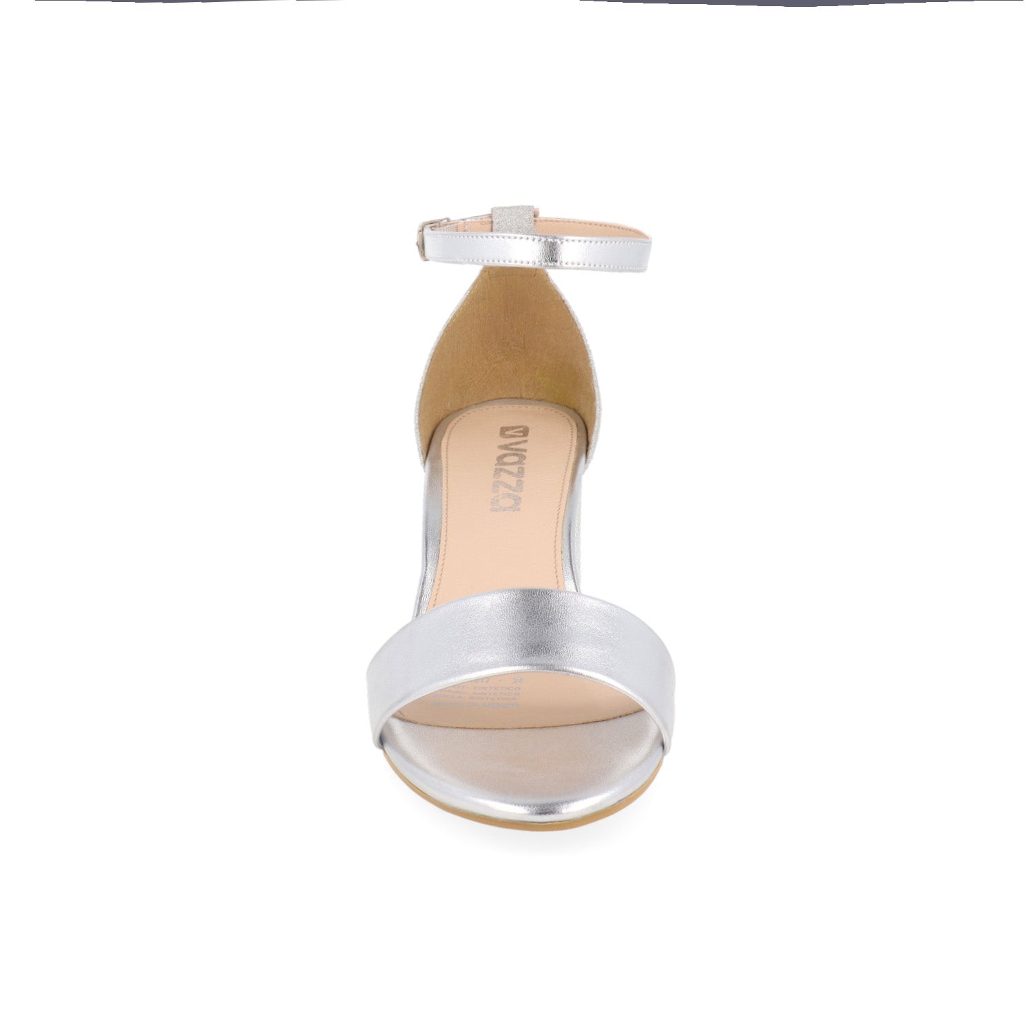 Sandalia Casual Vazza color Plata para Mujer