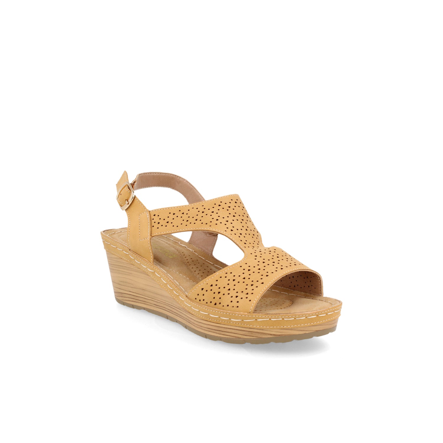Sandalia Casual Vazza color Camel para Mujer
