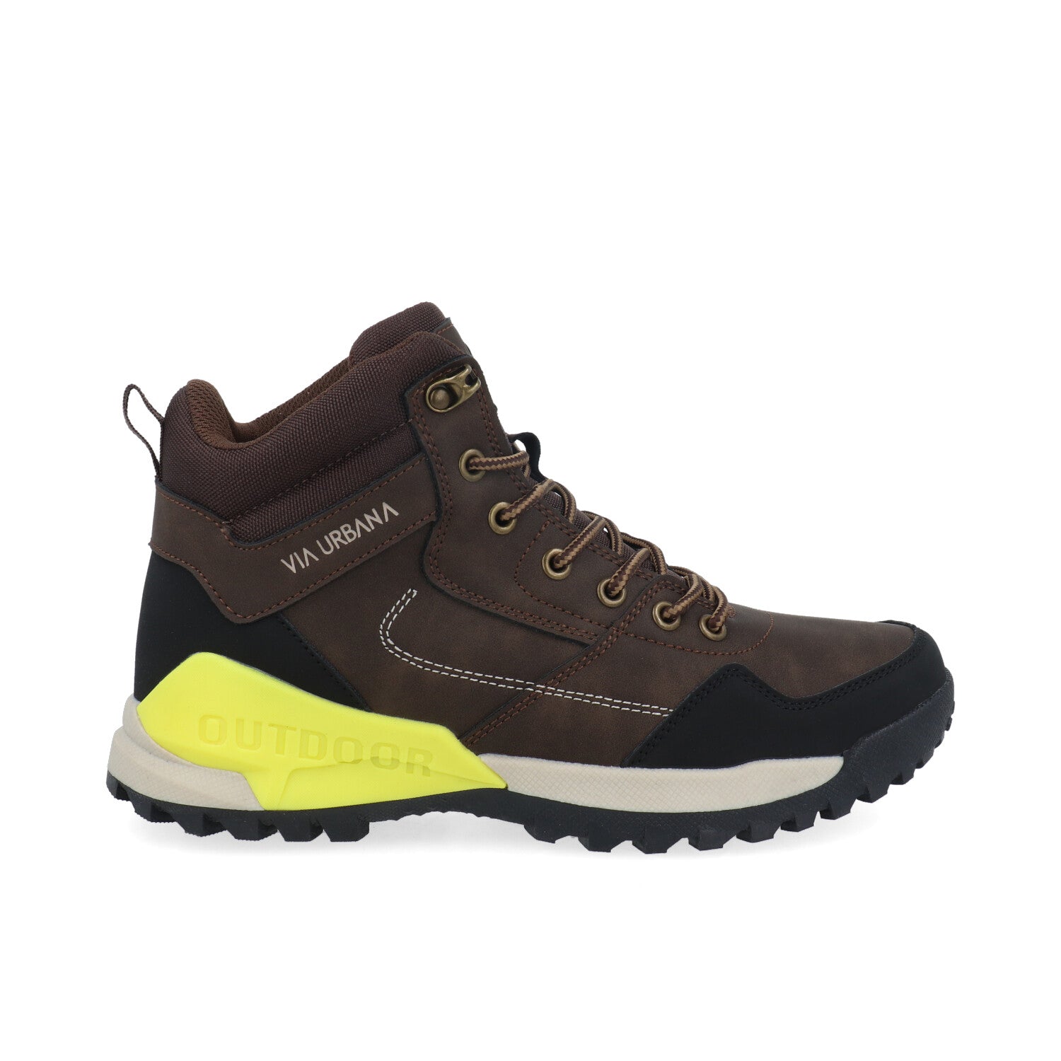 Botin Tipo Industrial Vazza color Cafe para Hombre