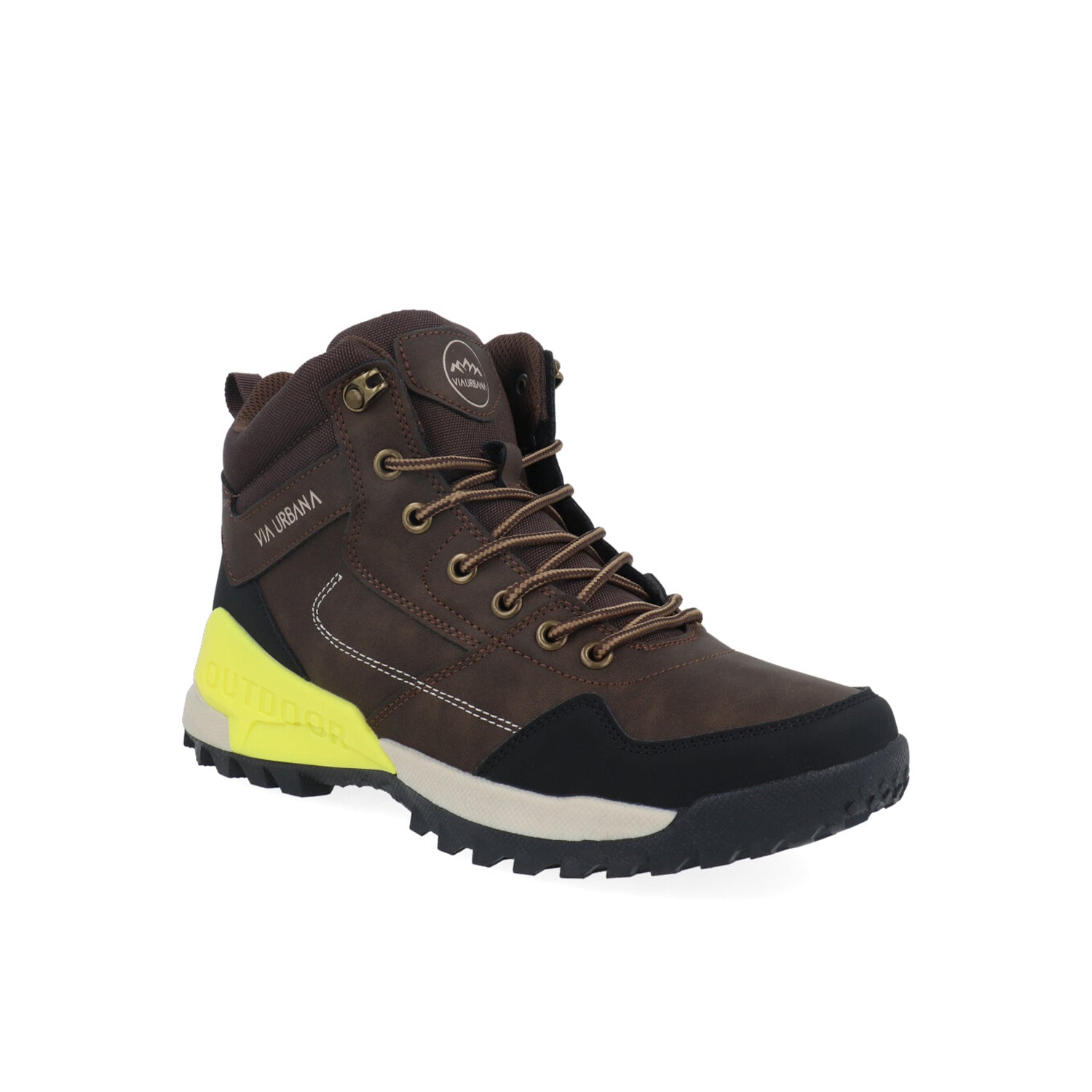 Botin Tipo Industrial Vazza color Cafe para Hombre